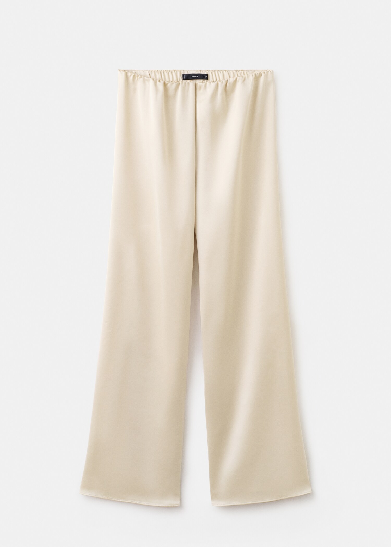 Satin straight-fit trousers - Article without model
