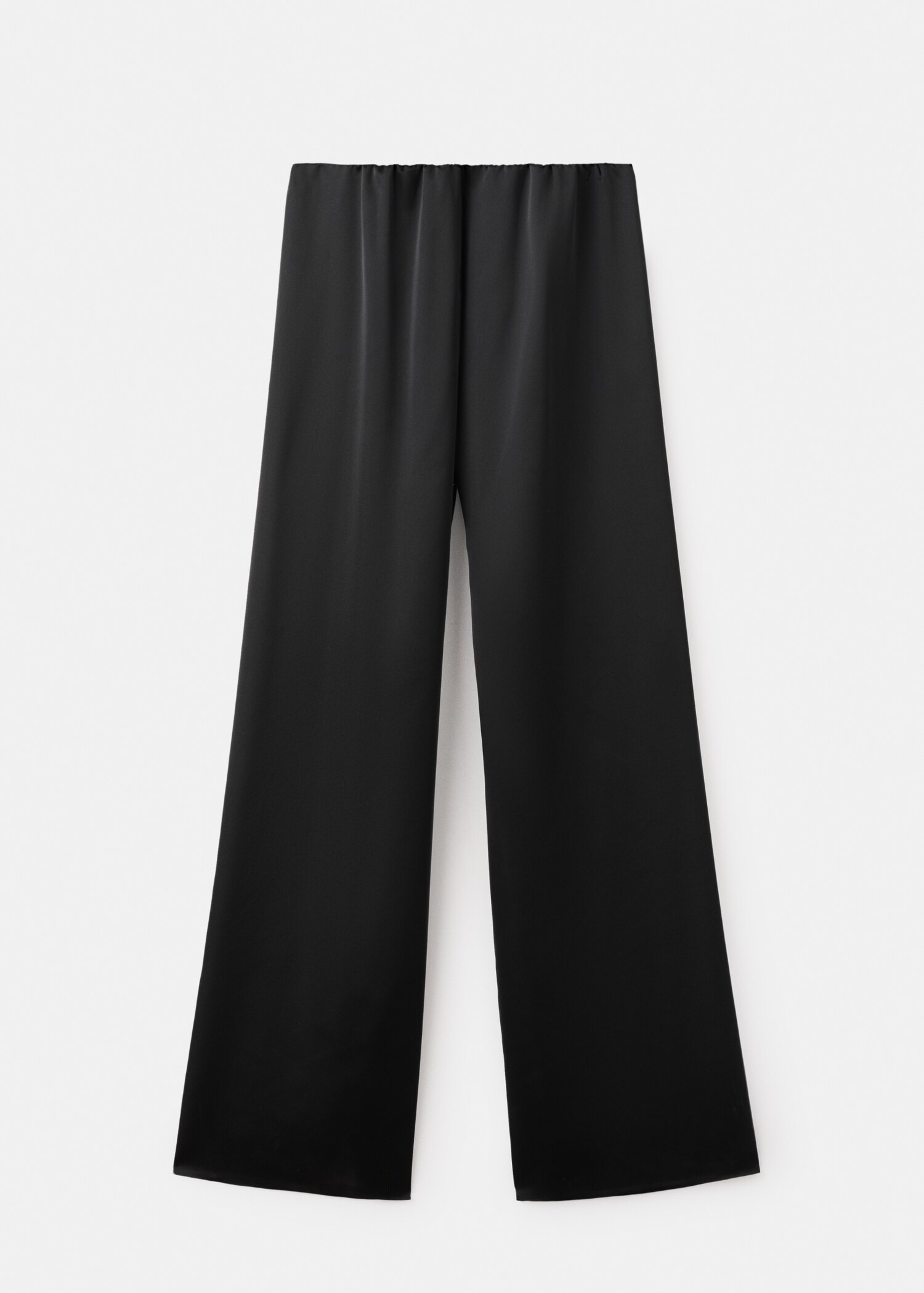 Satin straight-fit trousers - Article without model