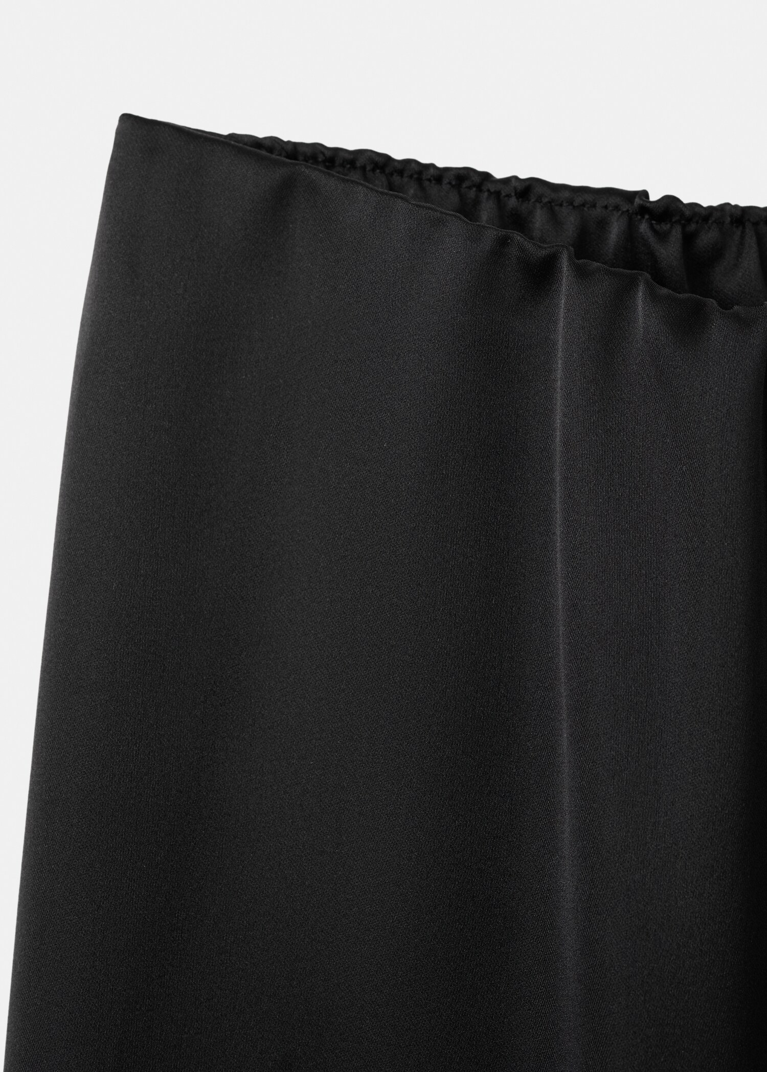 Satin straight-fit trousers - Details of the article 0