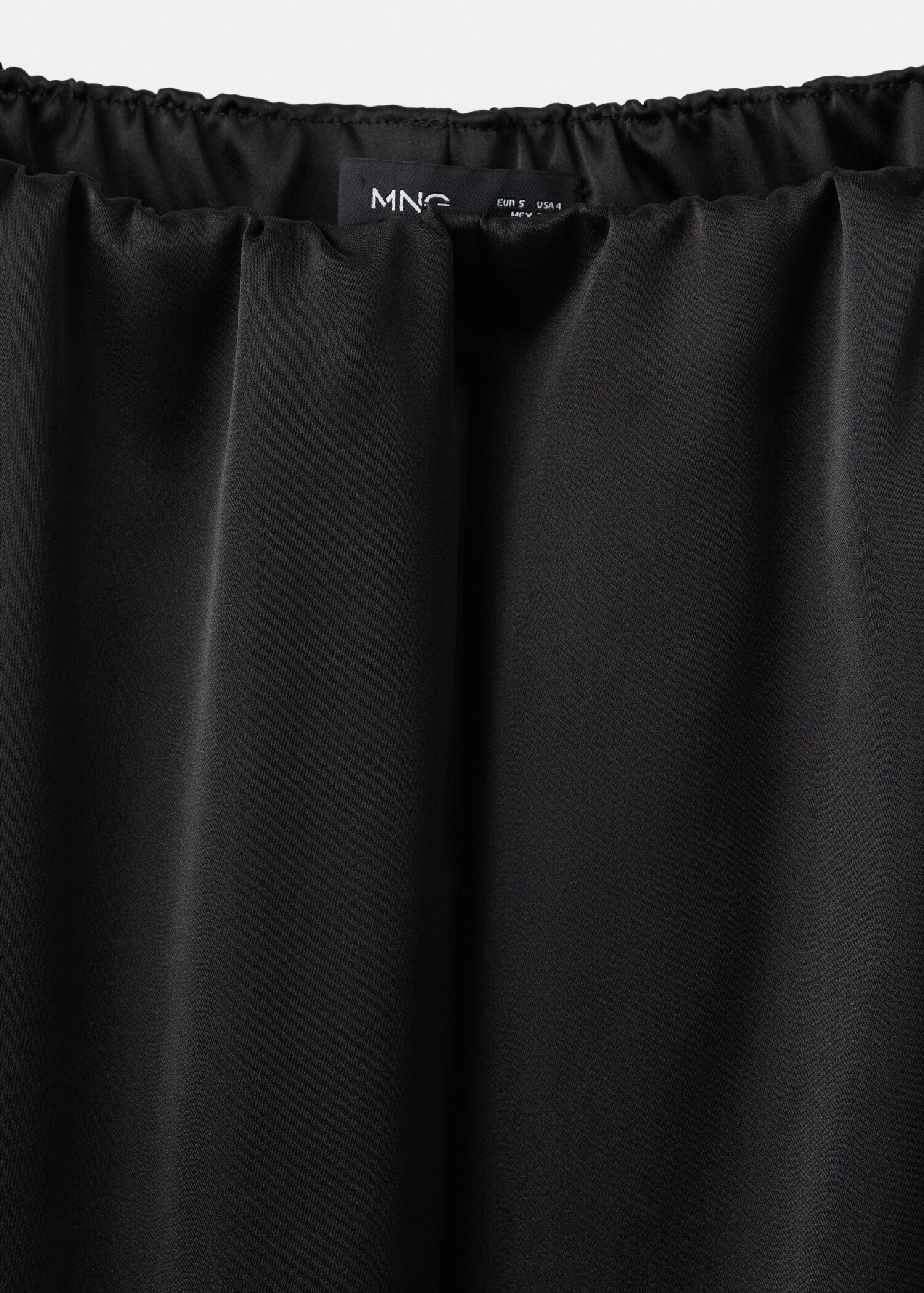 Satin straight-fit trousers - Details of the article 8