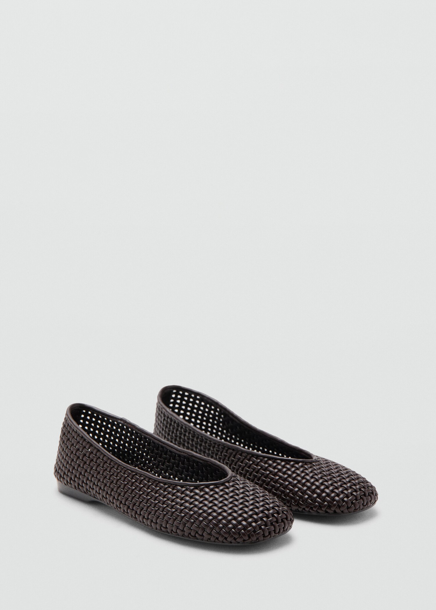 Braided ballerina flat - Medium plane