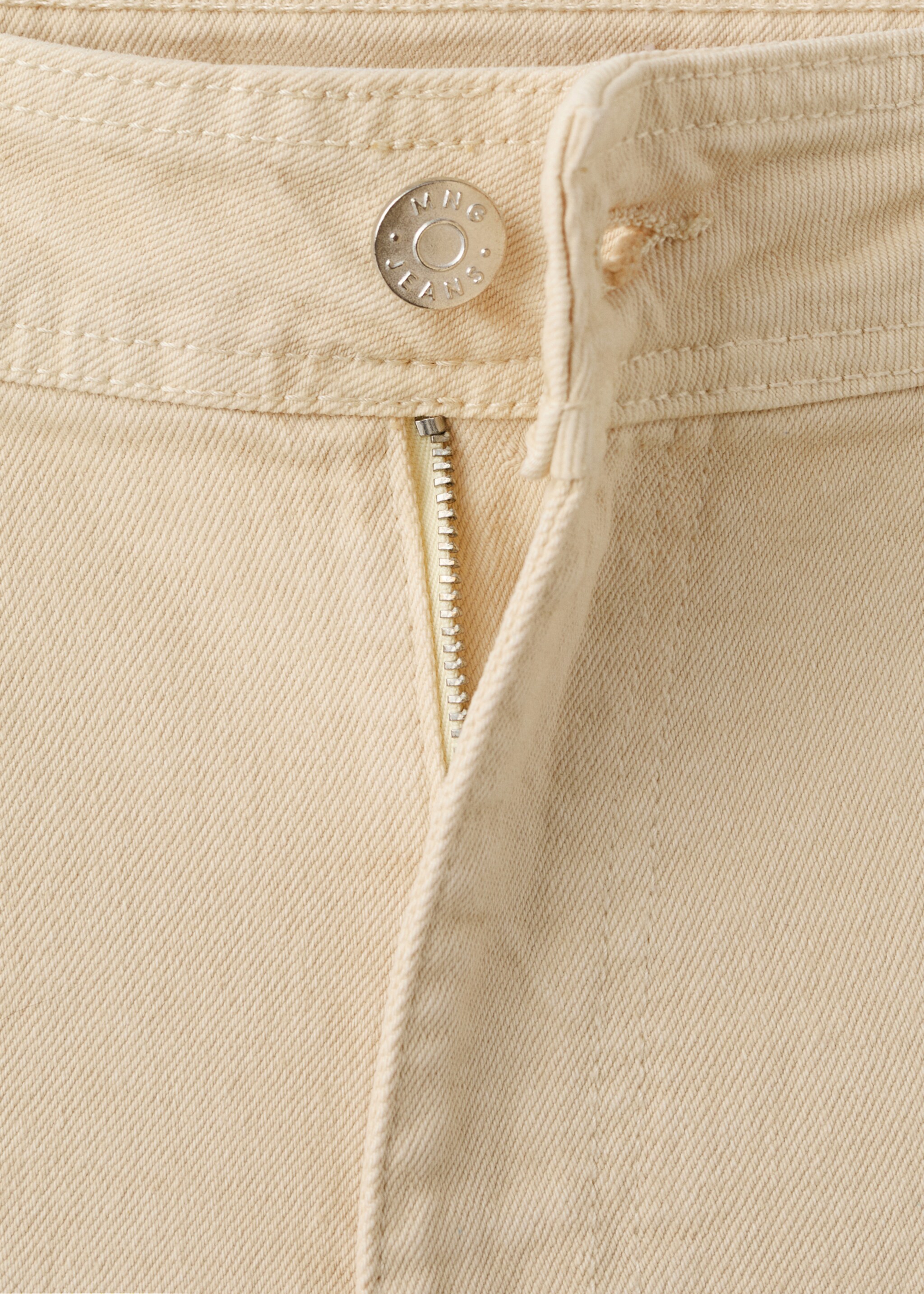 Catherin culotte high-rise jeans - Details of the article 8, Vanilla. Ref: 27057138-00.