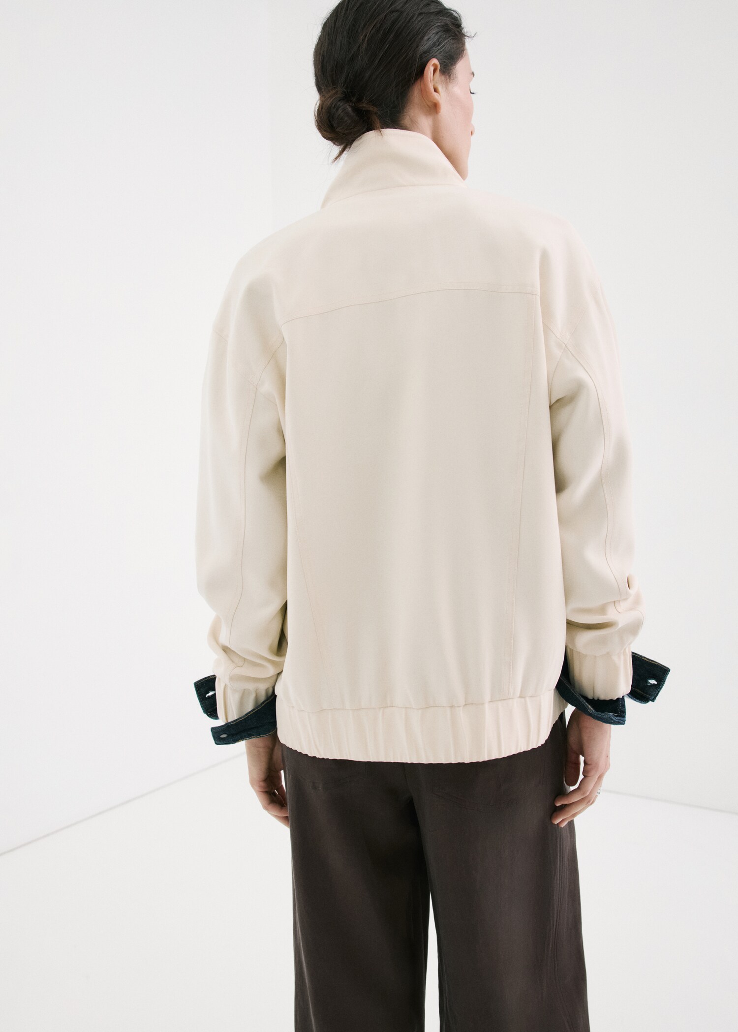 Jaqueta oversize butxaques - Revers de l'article