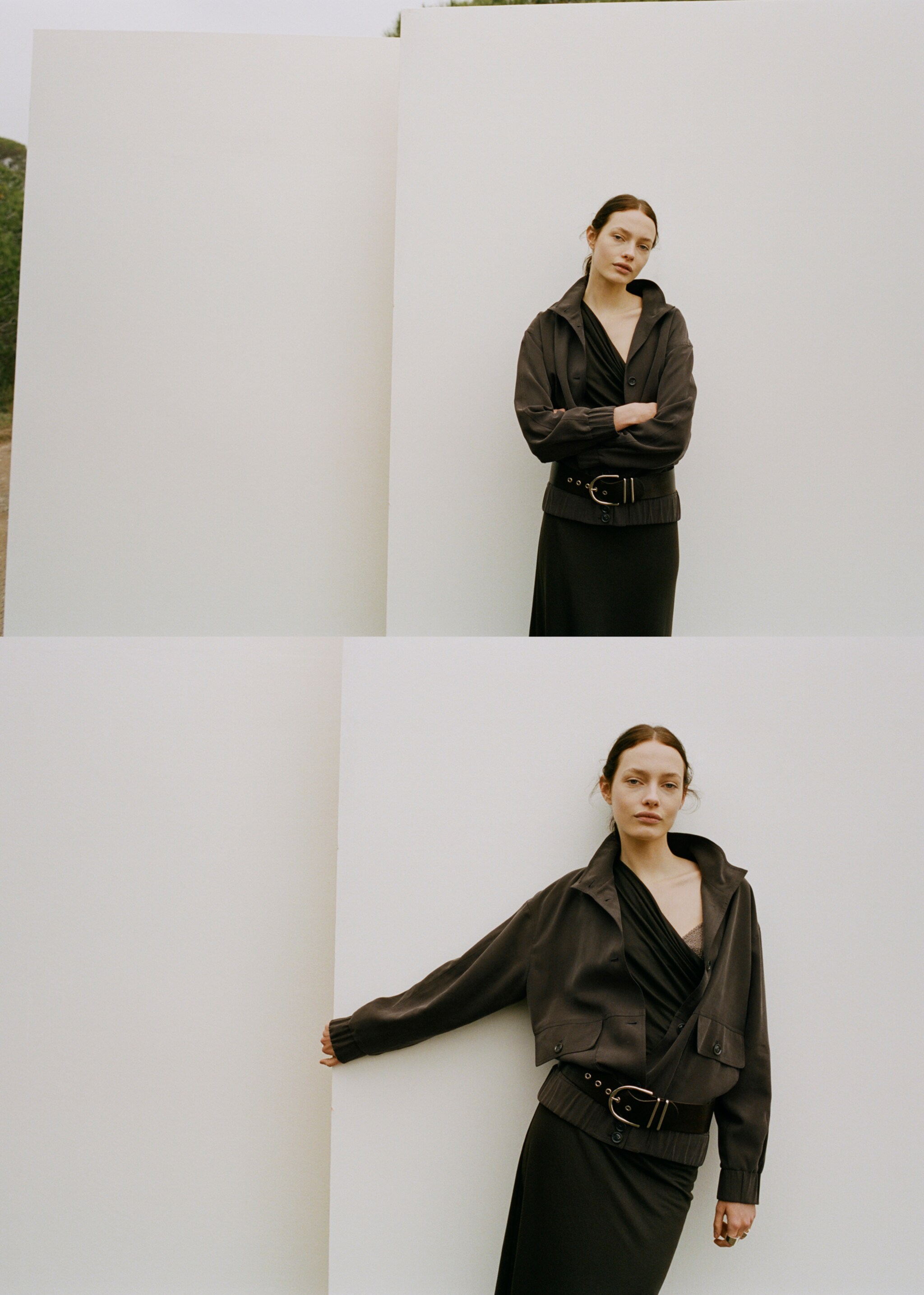 Jaqueta oversize butxaques - Detall de l'article 2, Xocolata. Ref: 27057139-00.