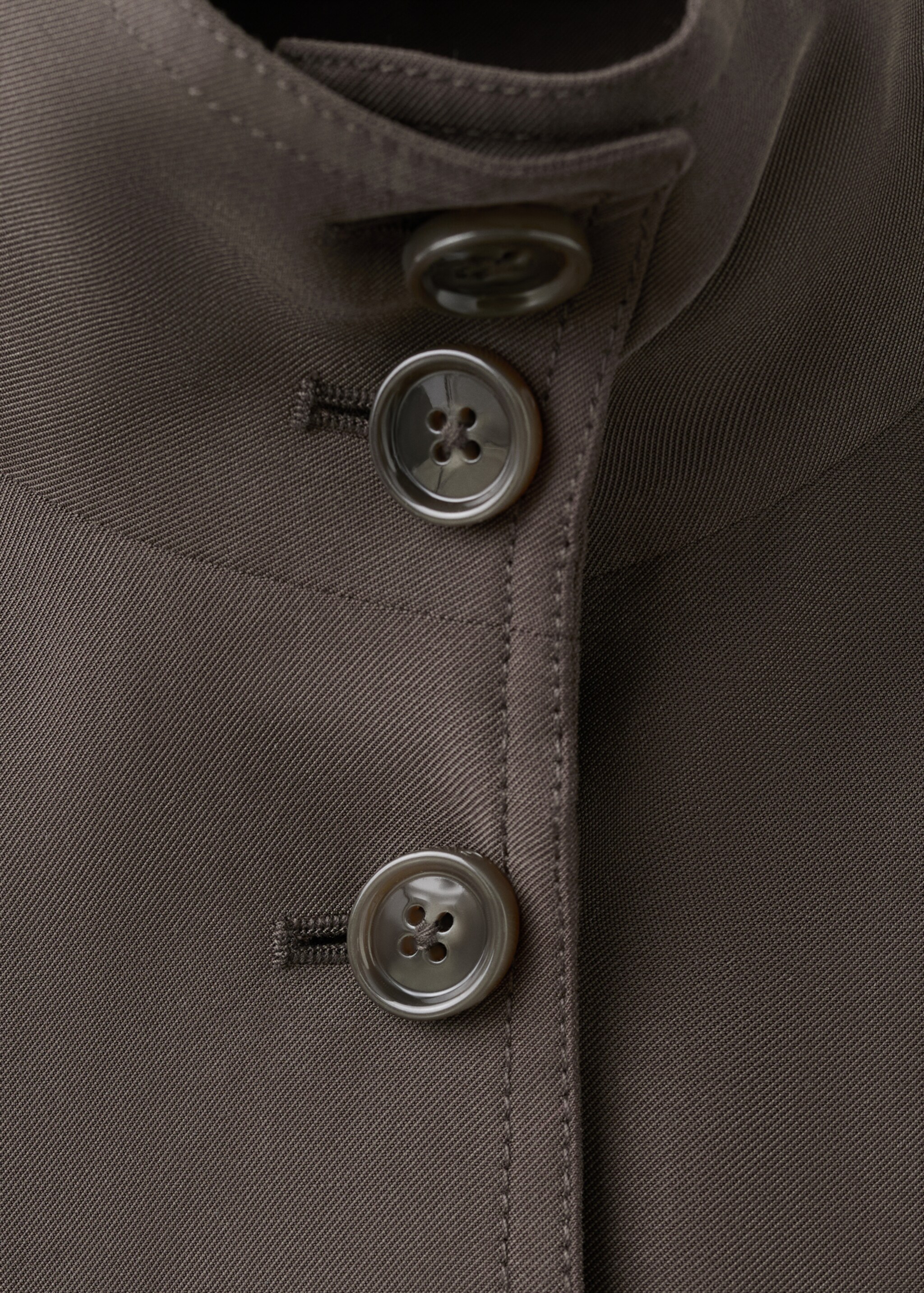 Jaqueta oversize butxaques - Detall de l'article 8, Xocolata. Ref: 27057139-00.