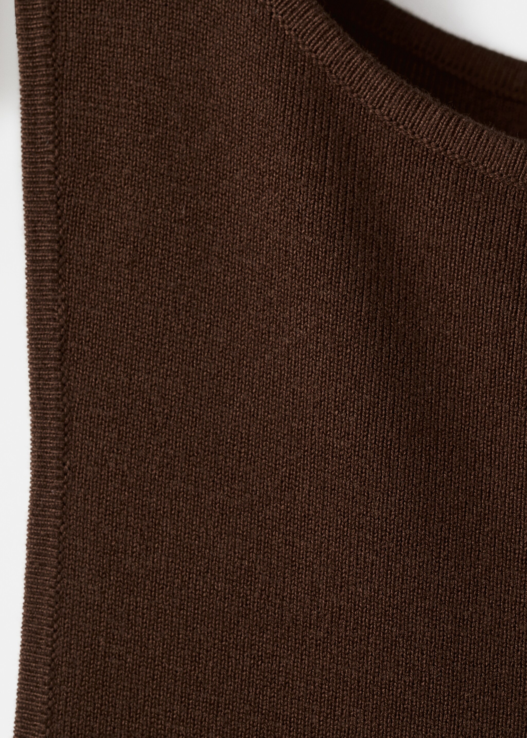 Robe midi ajustée - Détail de l'article 8, Chocolat. Ref: 27057140-00.