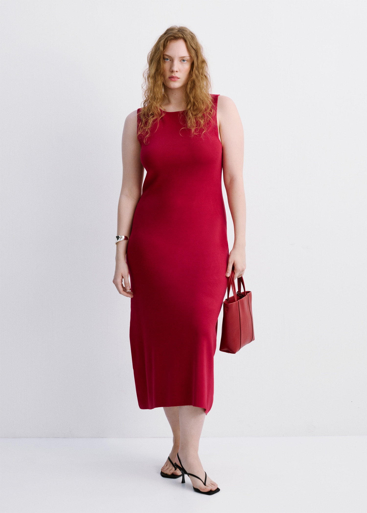Fitted midi-dress - Details of the article 3
