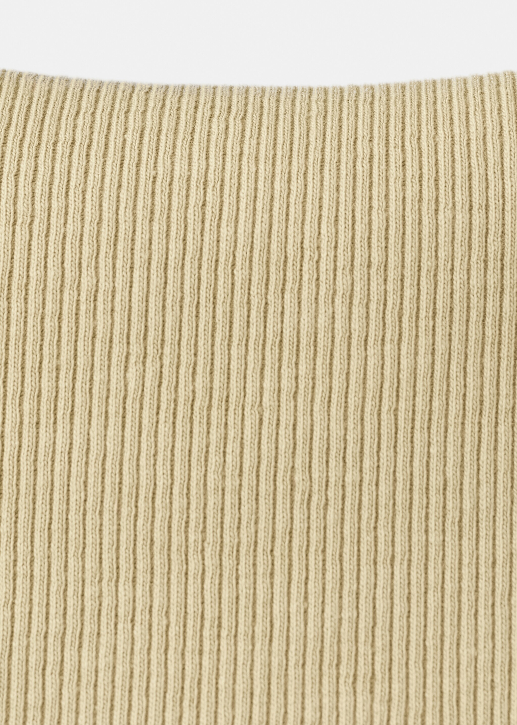 Contrast-bodice dress - Details of the article 0, Olive Green. Ref: 27057141-00.