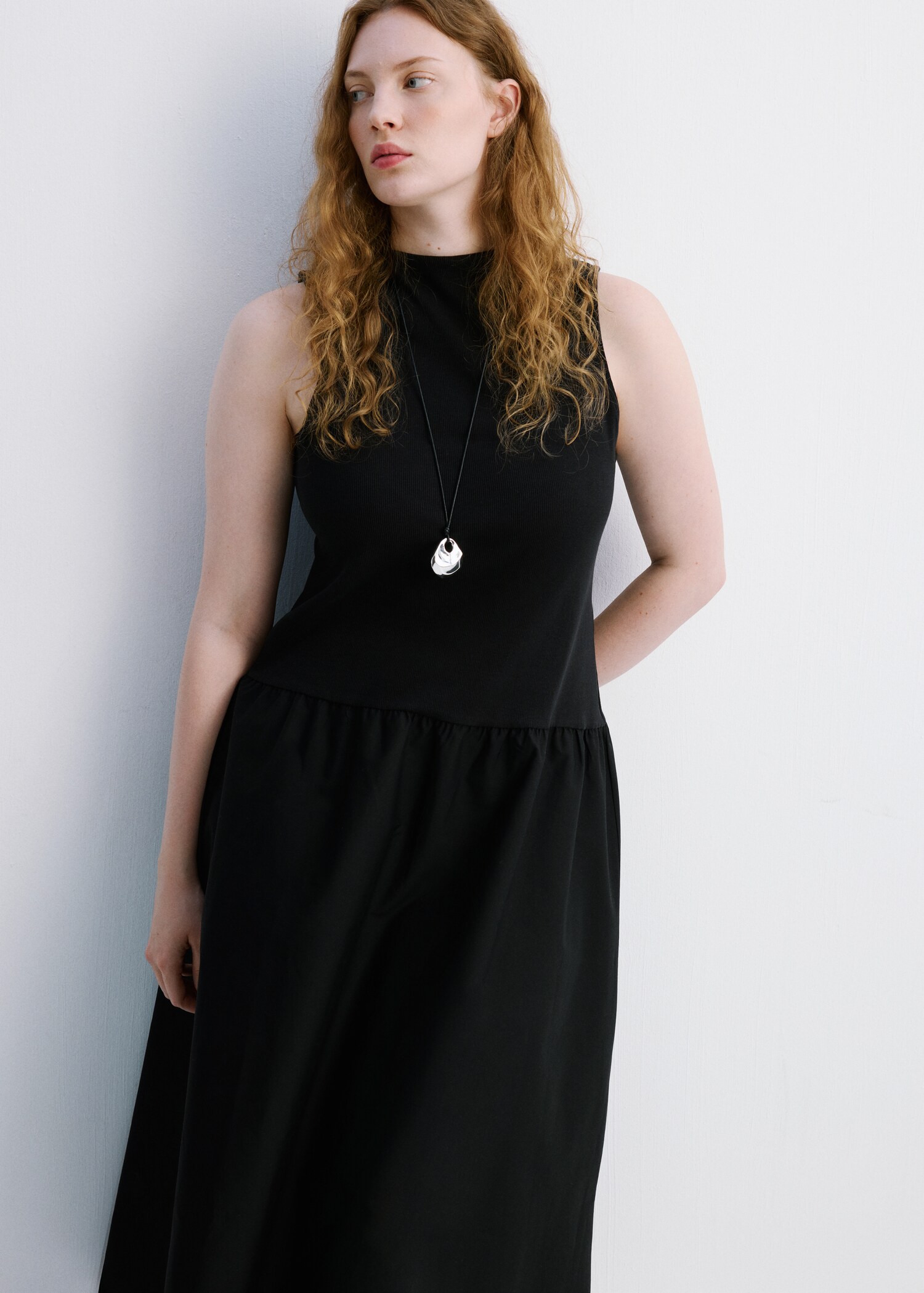 Vestido combinado algodón - Detalle del artículo 5