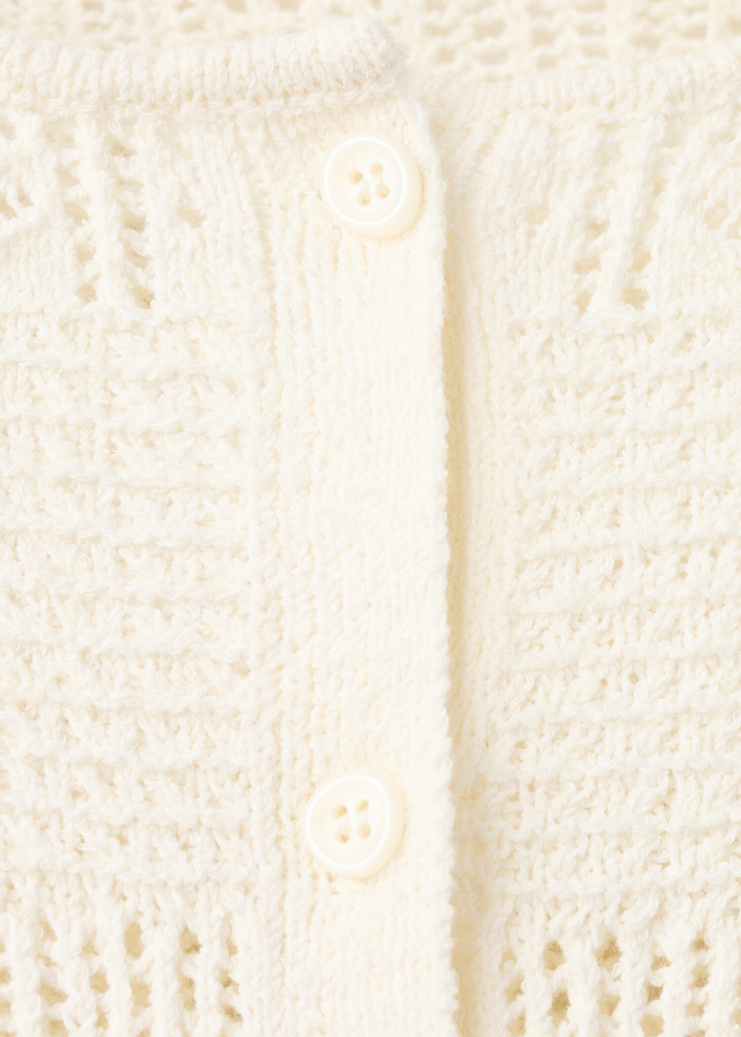 Openwork detail knit cardigan - Details of the article 8