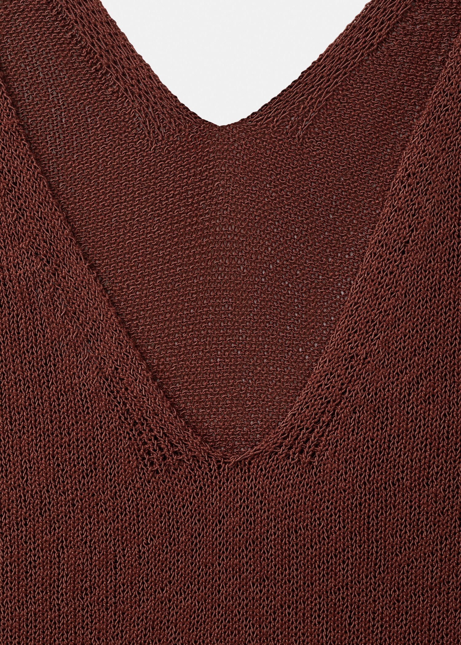 V-neck knitted dress - Details of the article 0