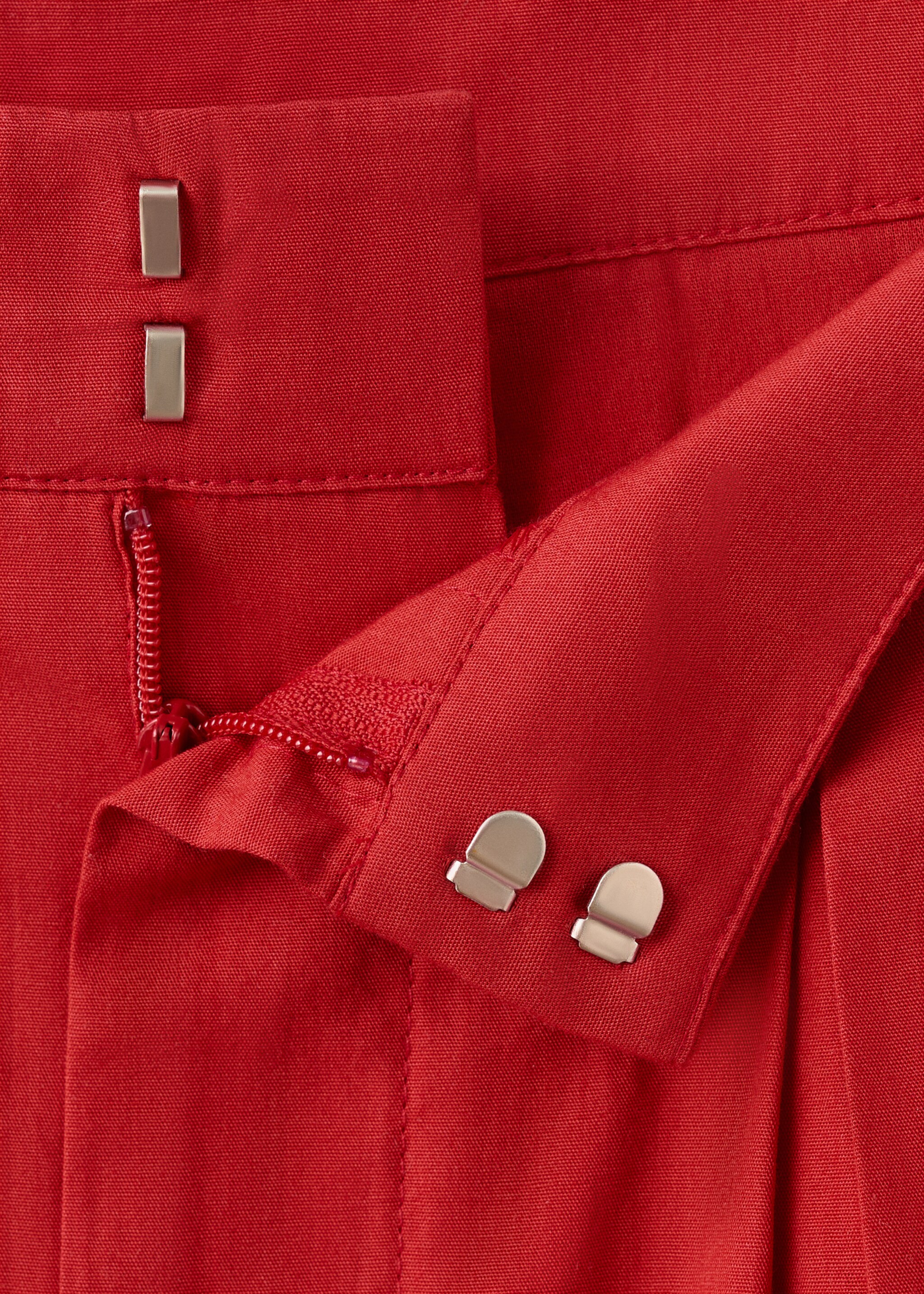 شورت مطرز مخرم - تفاصيل المنتج 8, أحمر. Ref: 27057147-00.