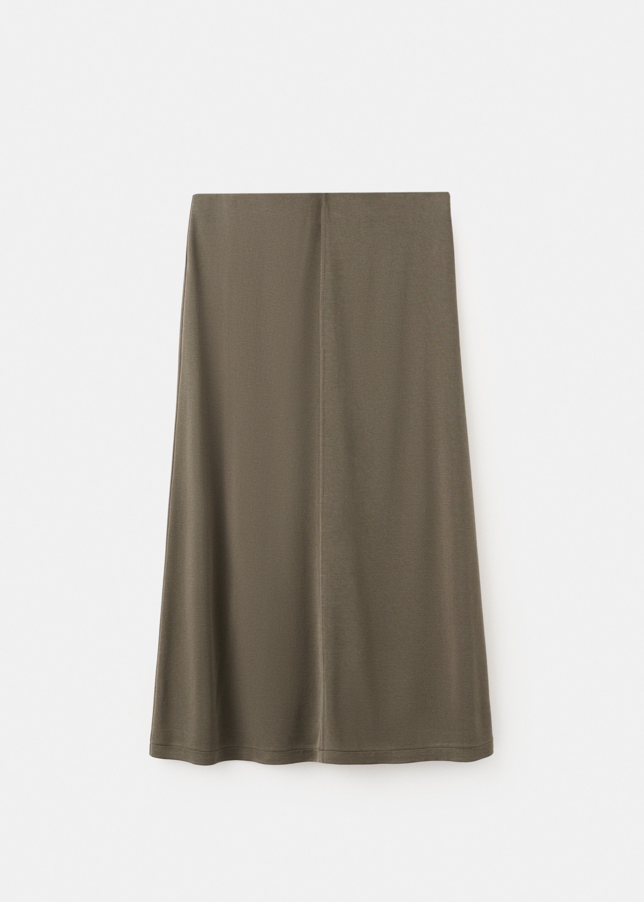 Jupe droite modal - Article sans modèle, Kaki. Ref: 27057149-00.