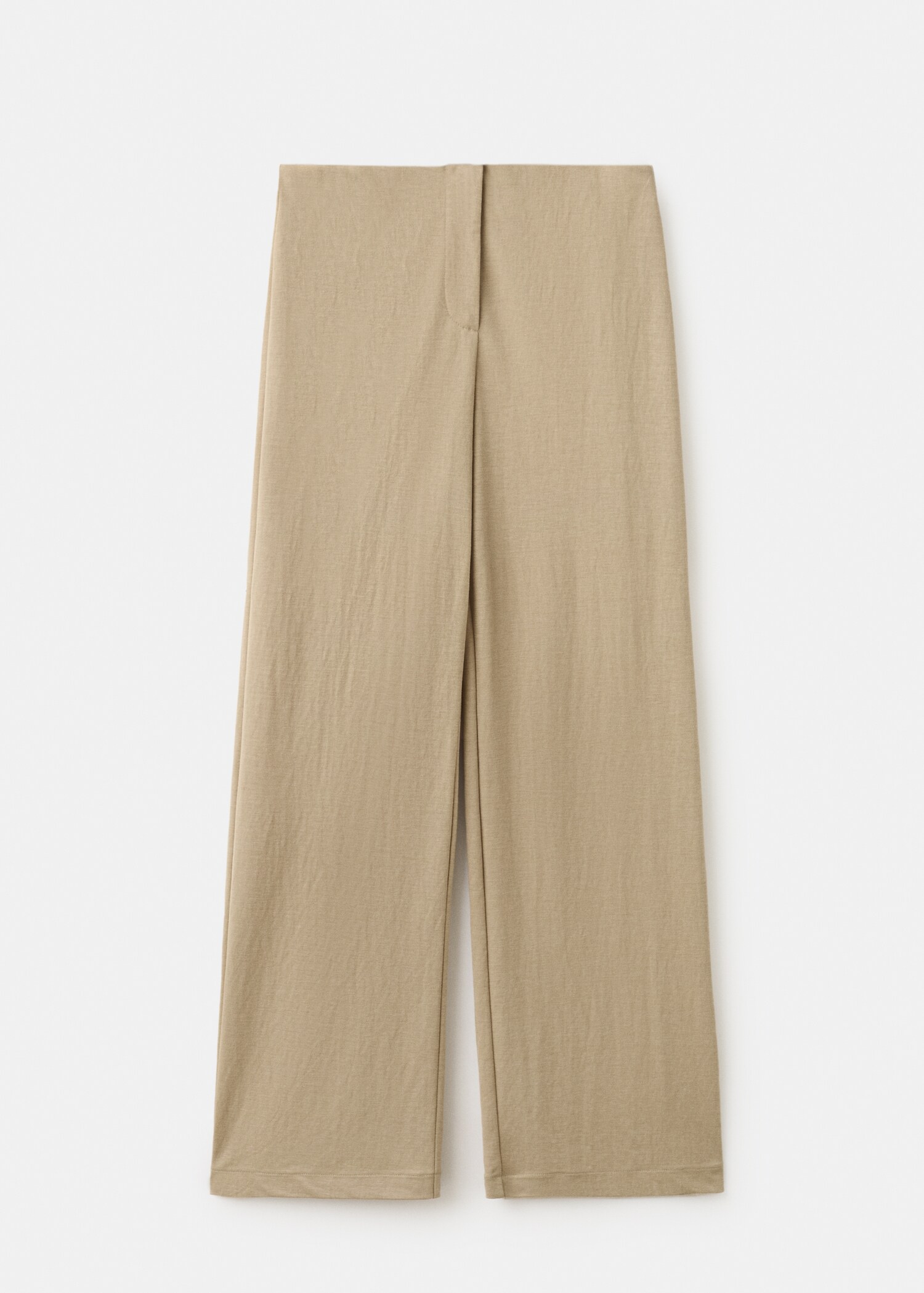 Straight mid-rise trousers - Article without model