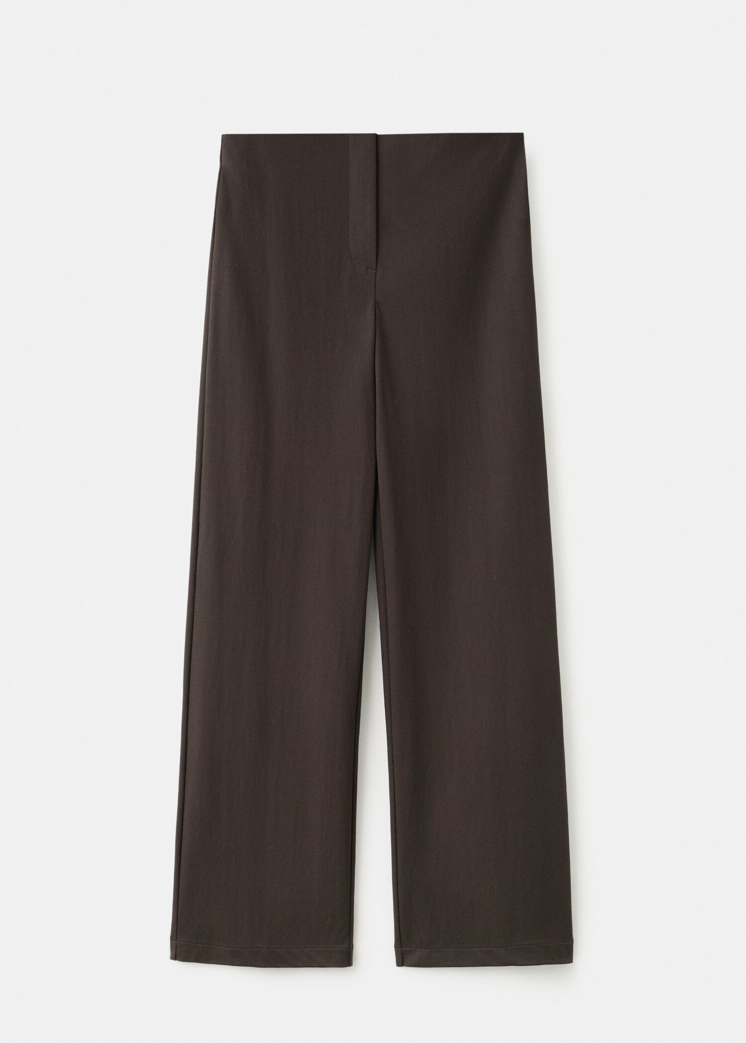 Straight mid-rise trousers - Article without model