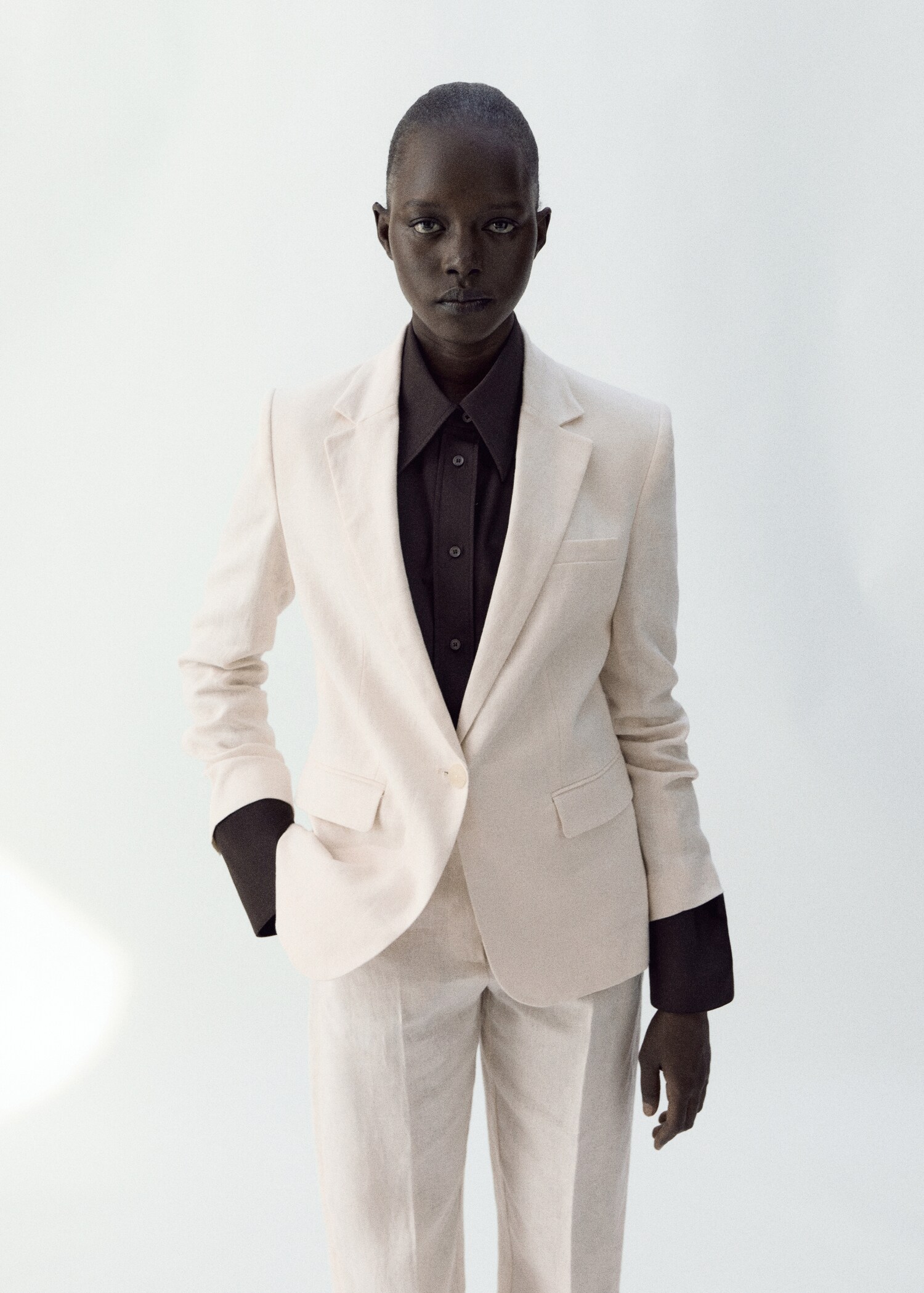 Linen suit jacket - Medium plane