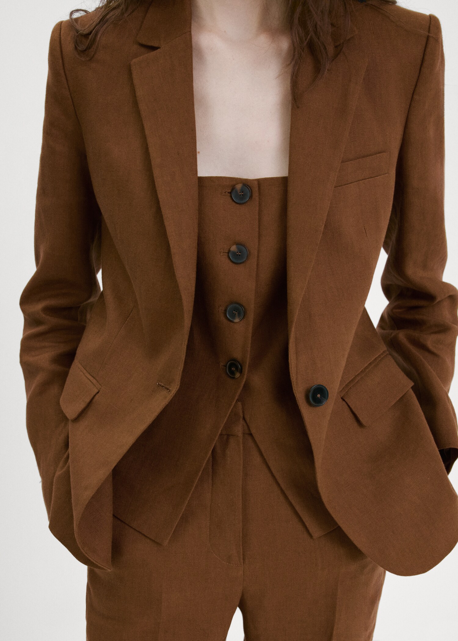 Linen suit jacket - Details of the article 6