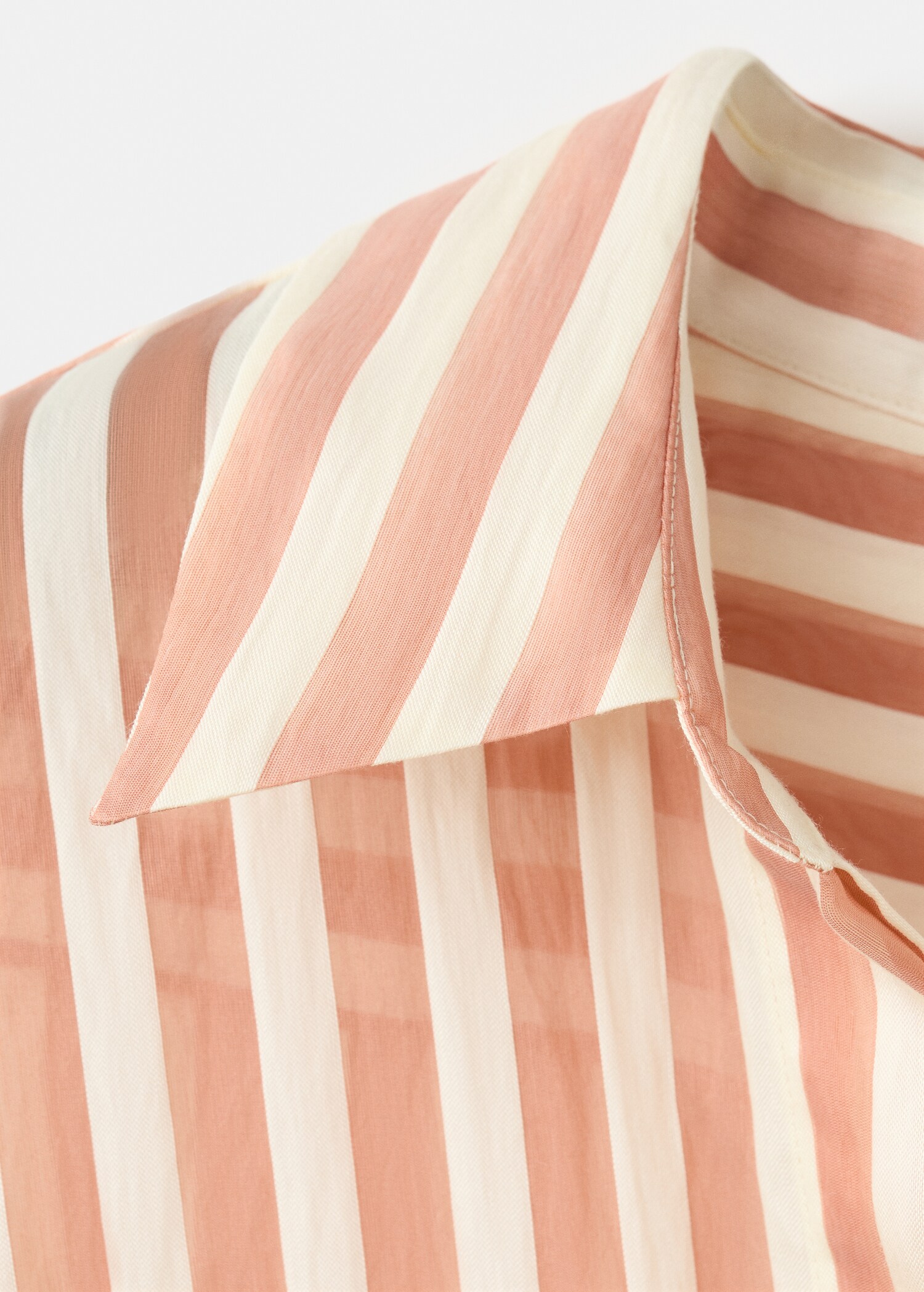 Striped lyocell shirt - Details of the article 8