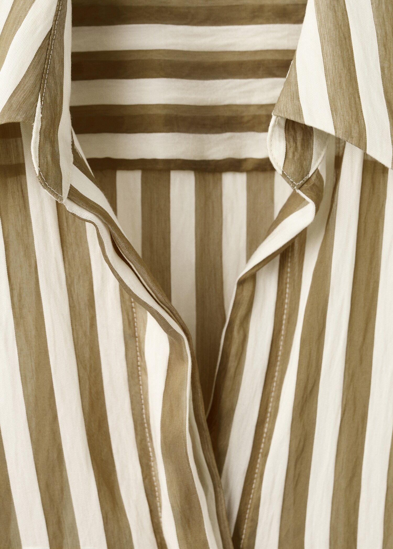 Striped lyocell shirt - Details of the article 8