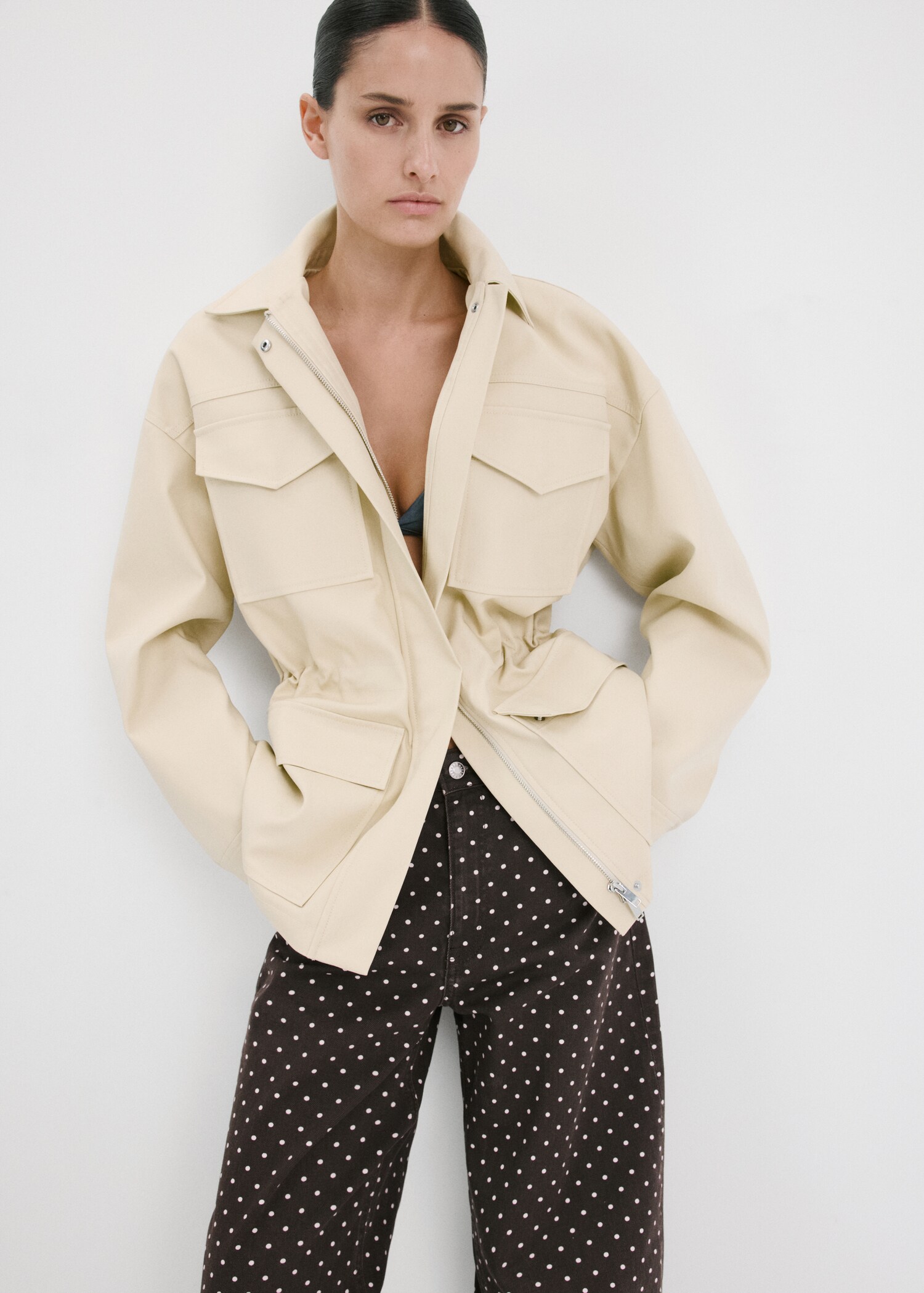 Polka dot balloon jeans - Details of the article 1