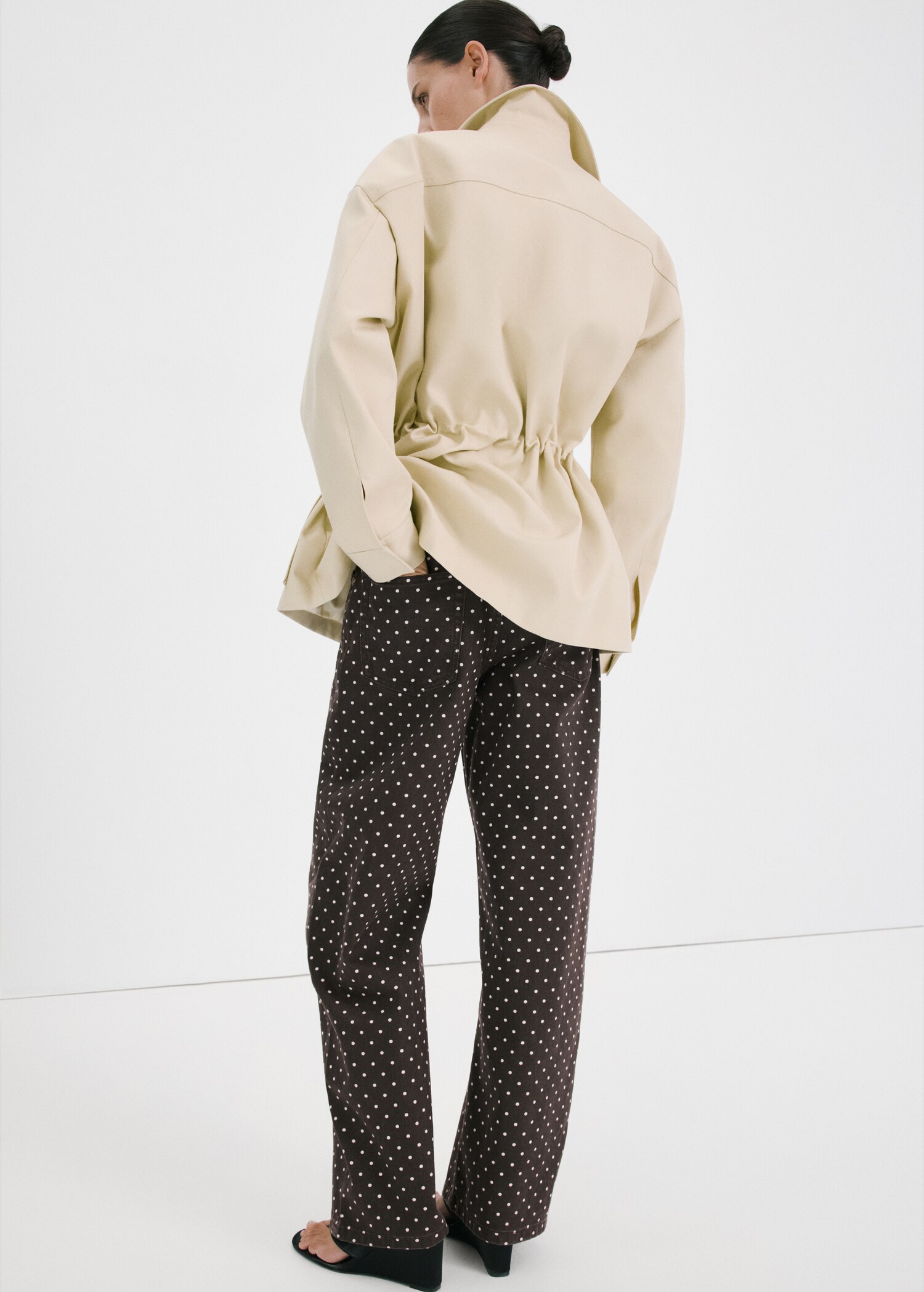 Polka dot balloon jeans - Reverse of the article