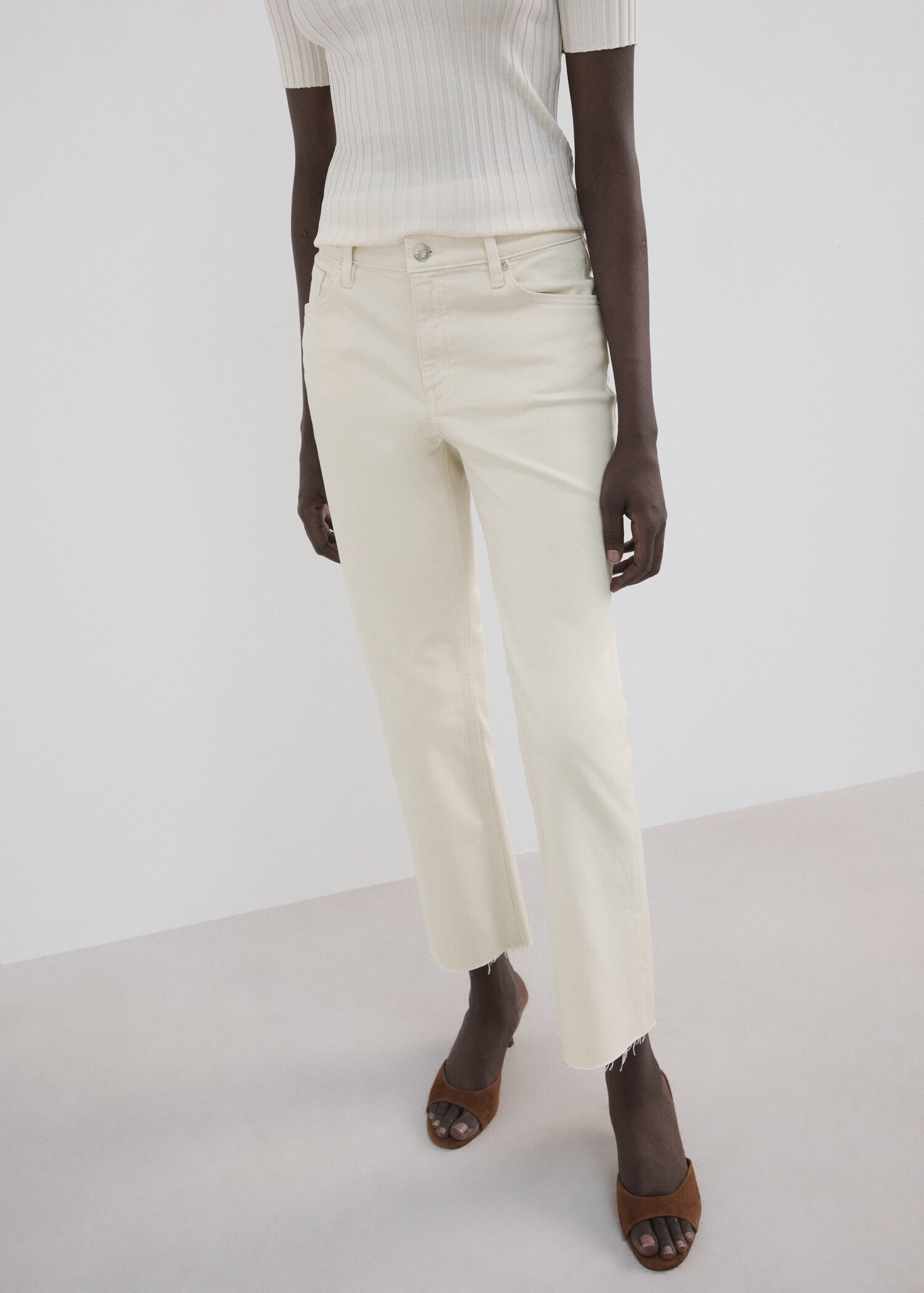 Flare jeans regular waist - Medium plane