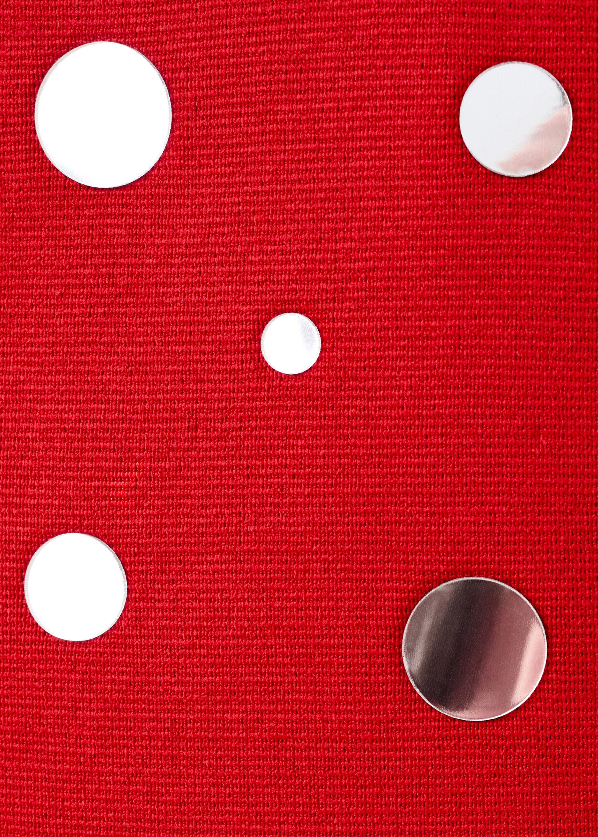 Halter neck dress - Details of the article 0, Red. Ref: 27057165-00.