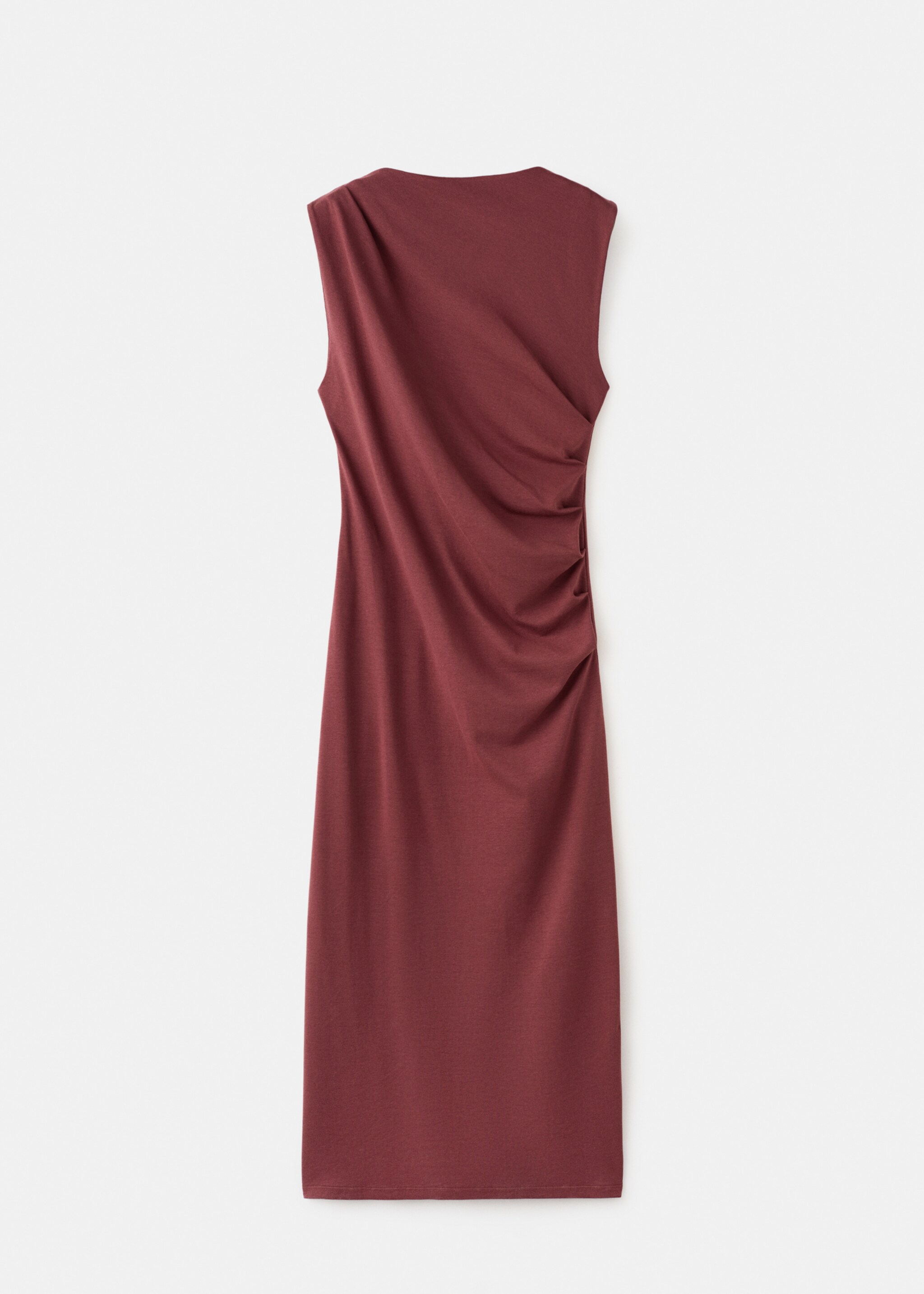 Long draped dress - Article without model, Russet. Ref: 27057167-00.