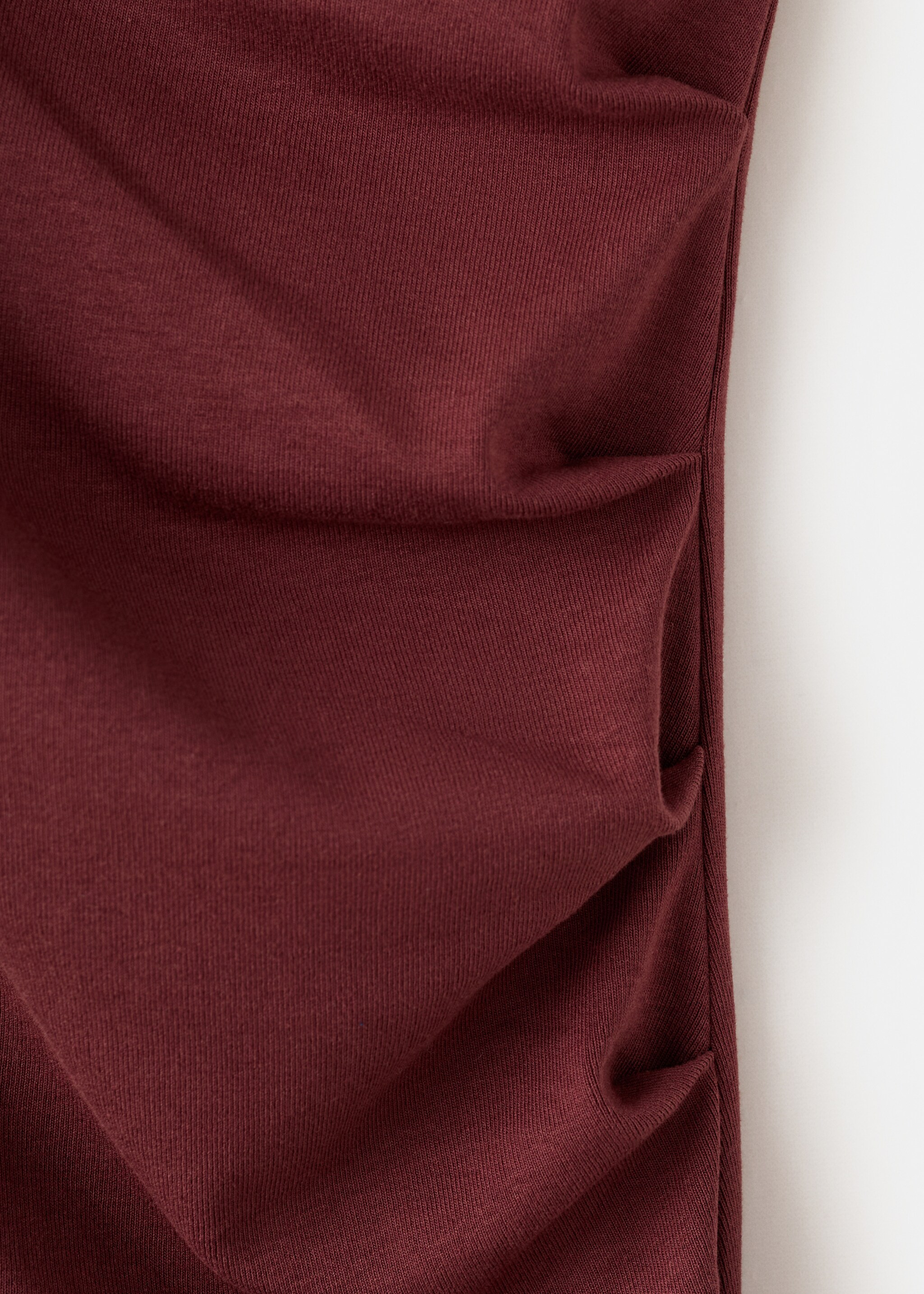 Long draped dress - Details of the article 8, Russet. Ref: 27057167-00.