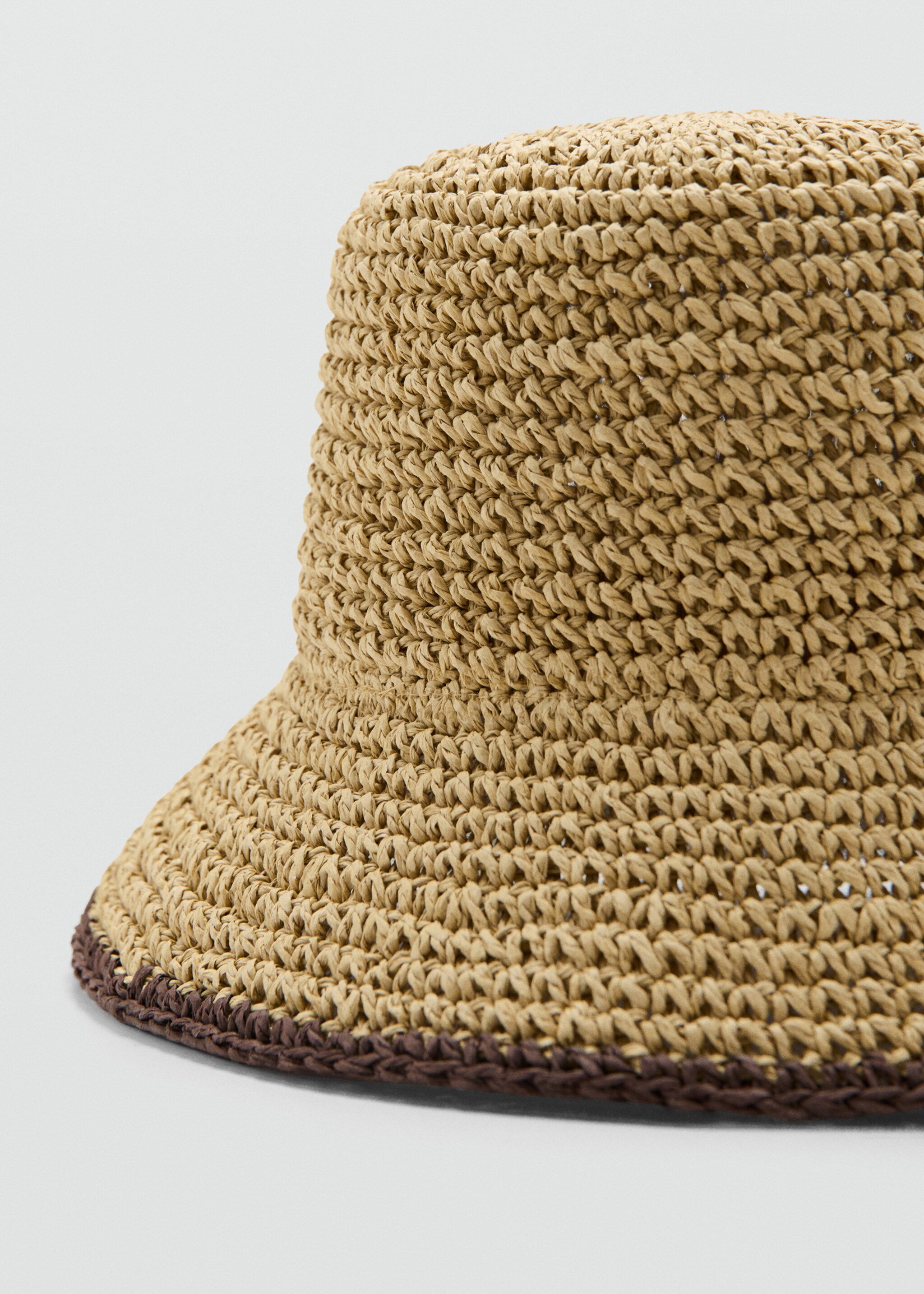 Chapeau fibre naturelle - Détail de l'article 1, Chocolat. Ref: 27057778-00.