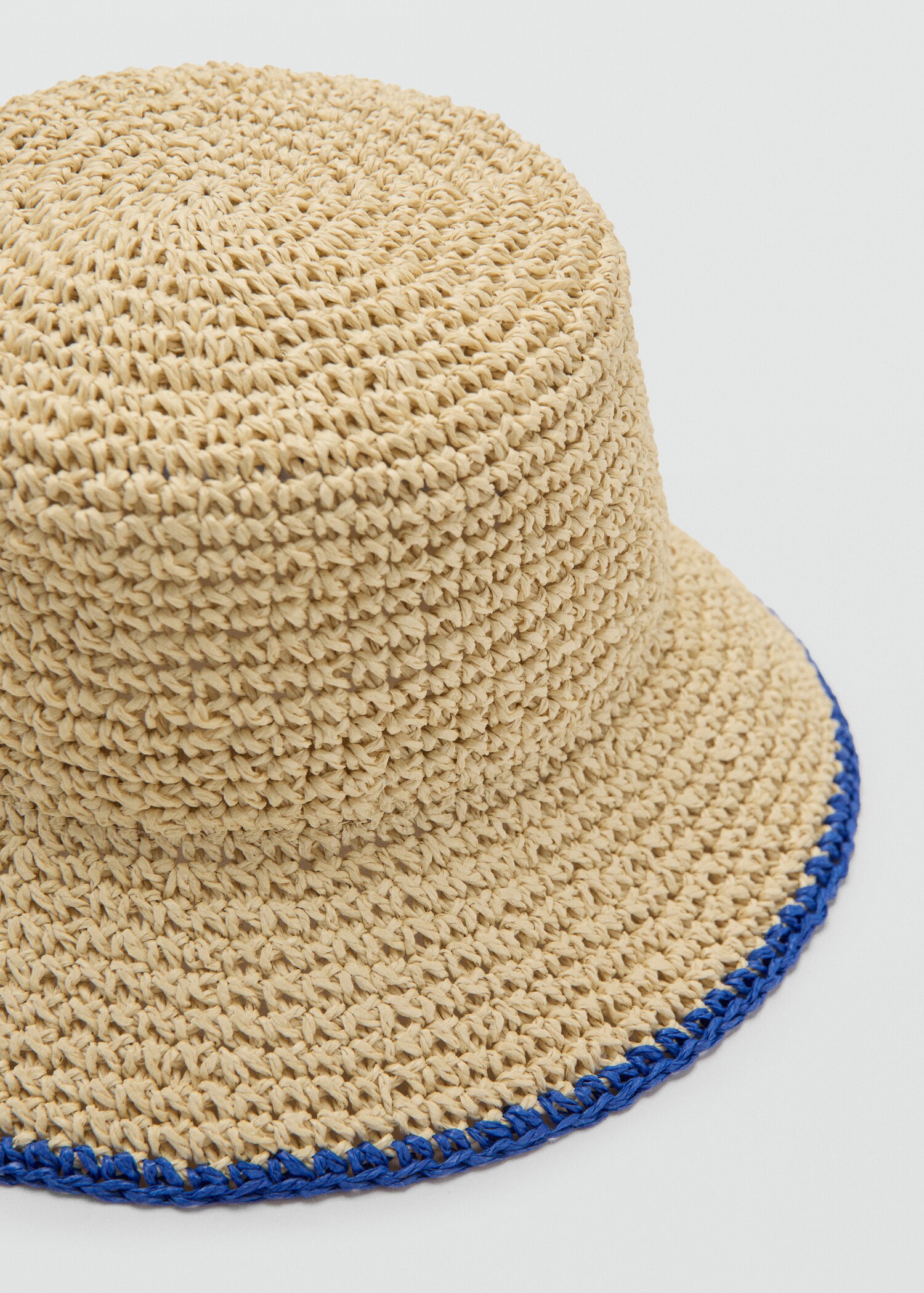 Natural fibre bucket hat - Medium plane