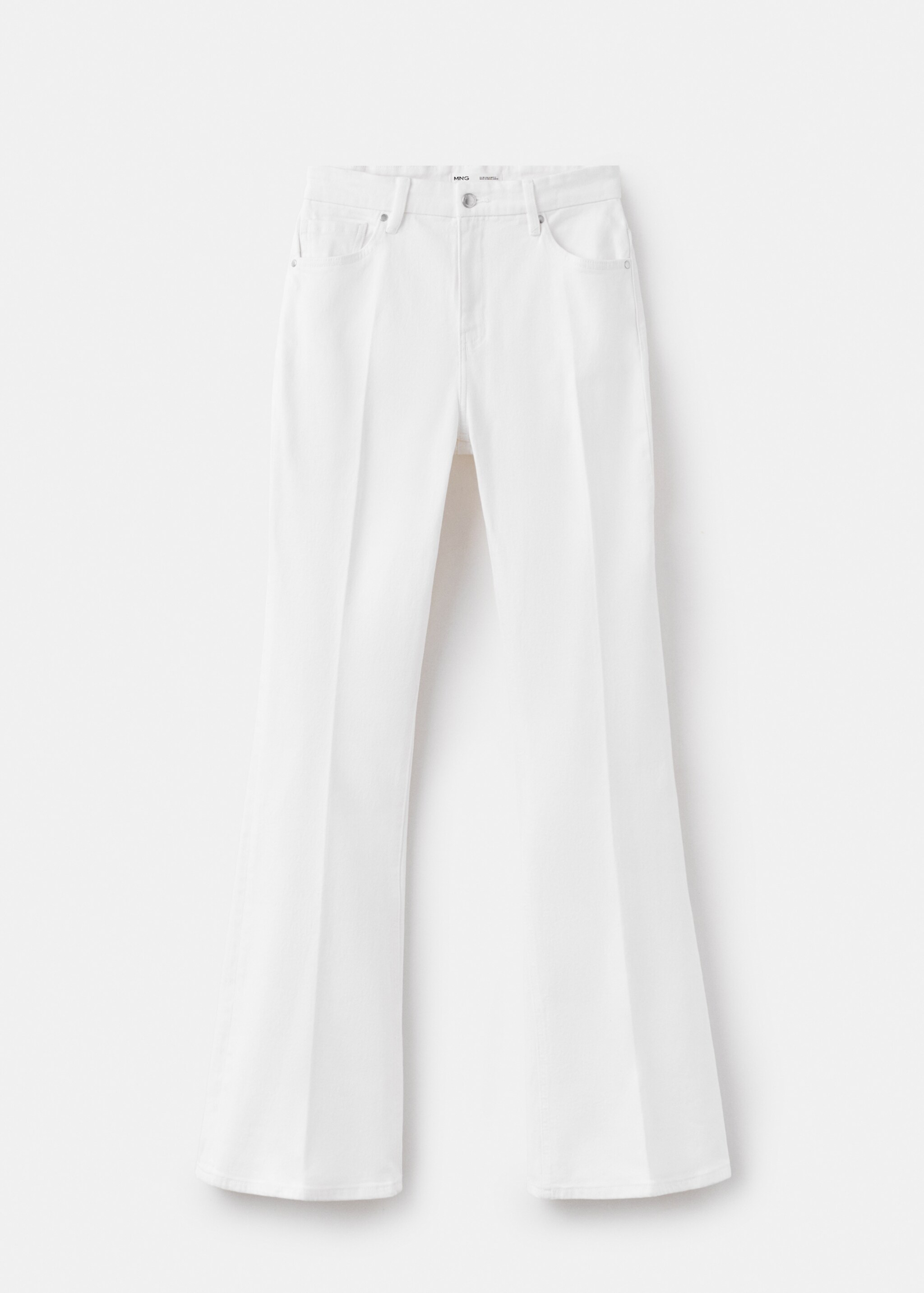Violet flared high-rise jeans - Article without model, White. Ref: 27057783-00.