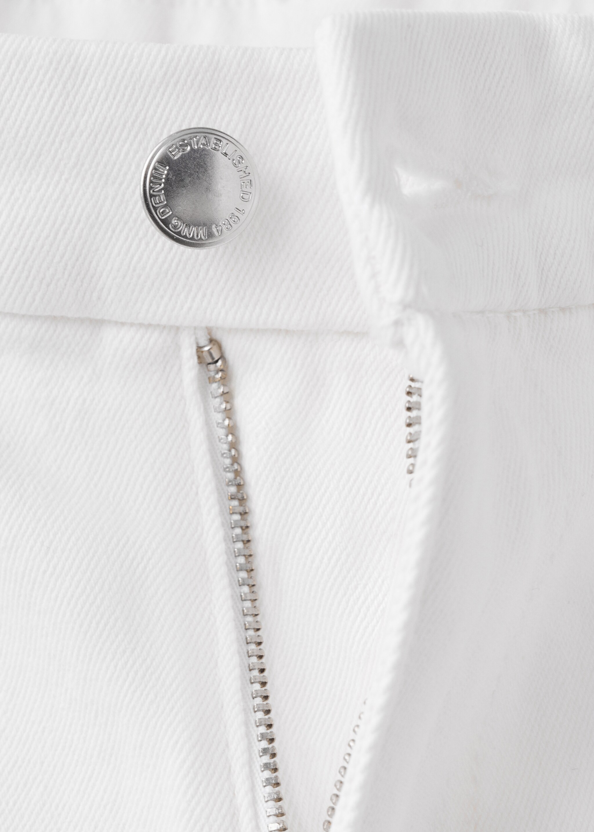 Violet flared high-rise jeans - Details of the article 0, White. Ref: 27057783-00.