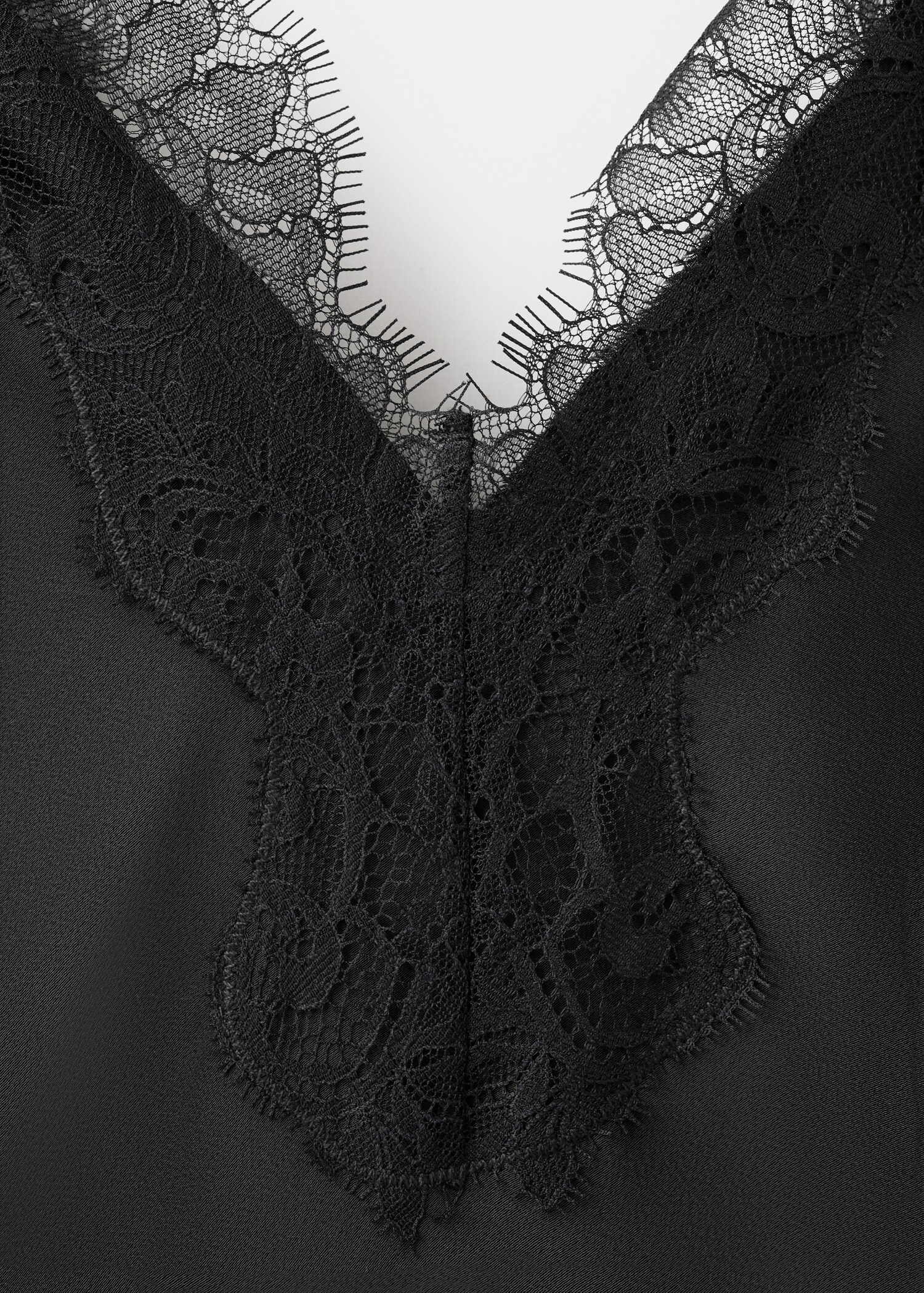 Lingerie top with lace neckline - Details of the article 8