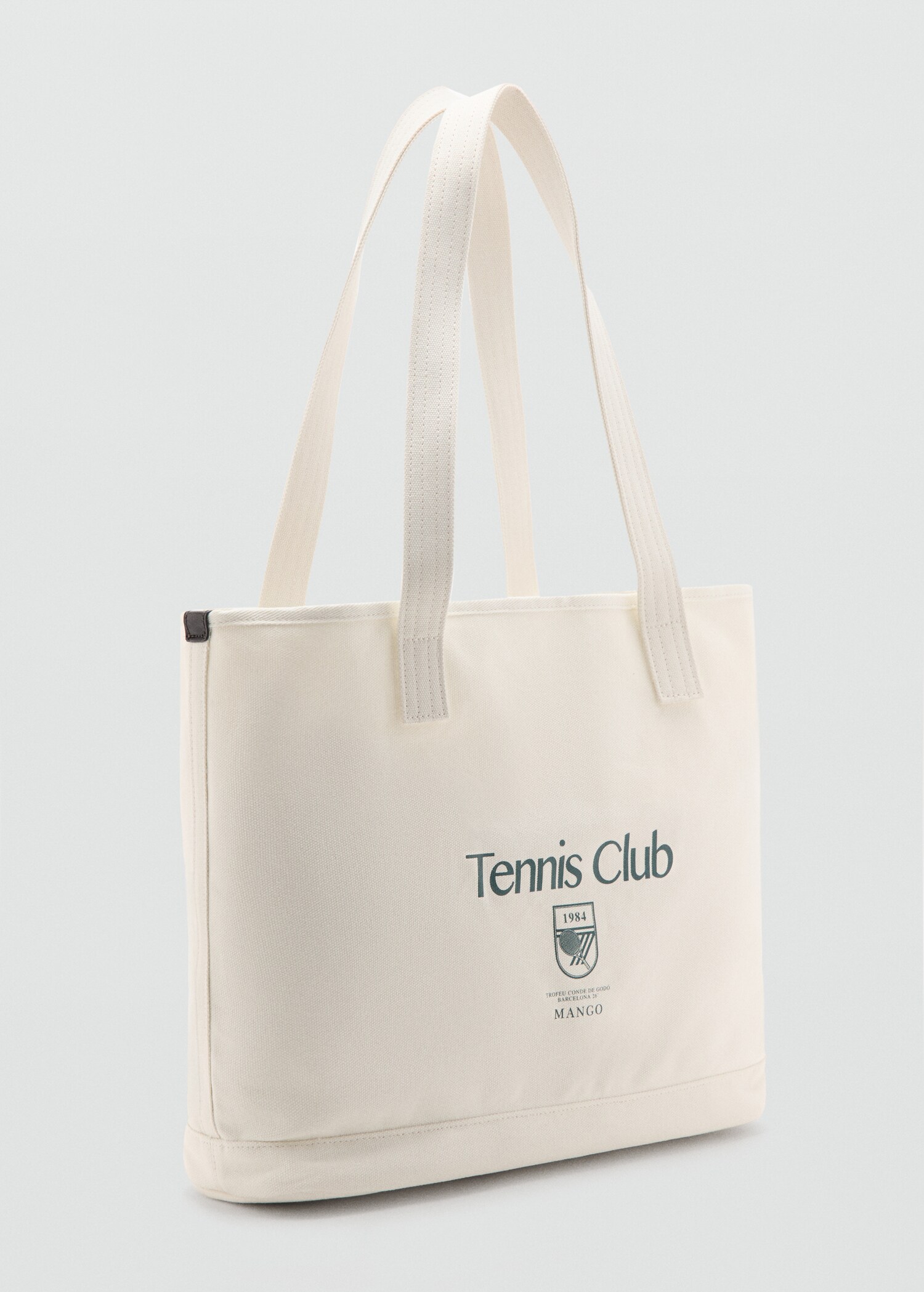 Tote bag with text print - Medium plane