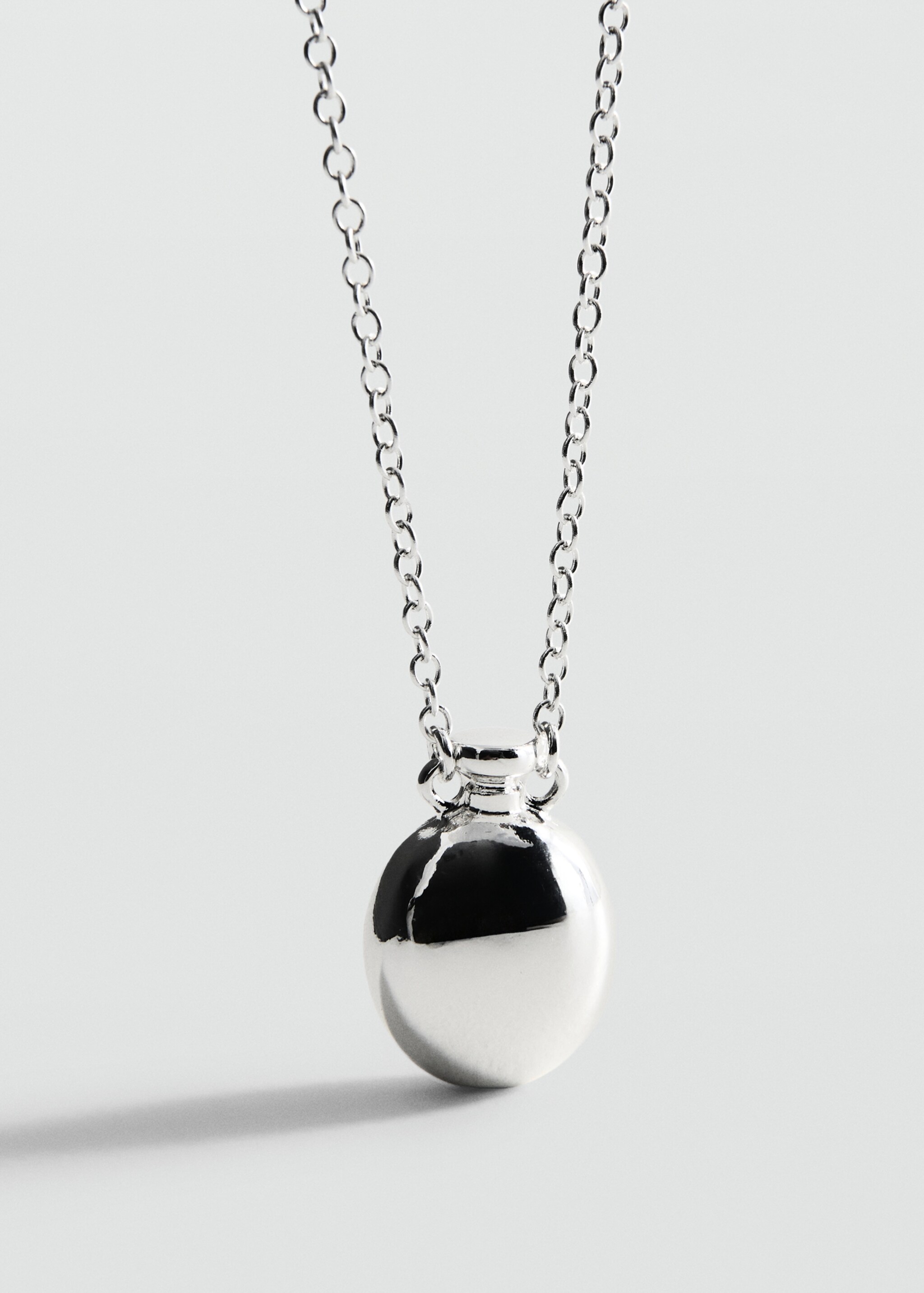 Sphere pendant necklace - Details of the article 1, Silver. Ref: 27057789-00.