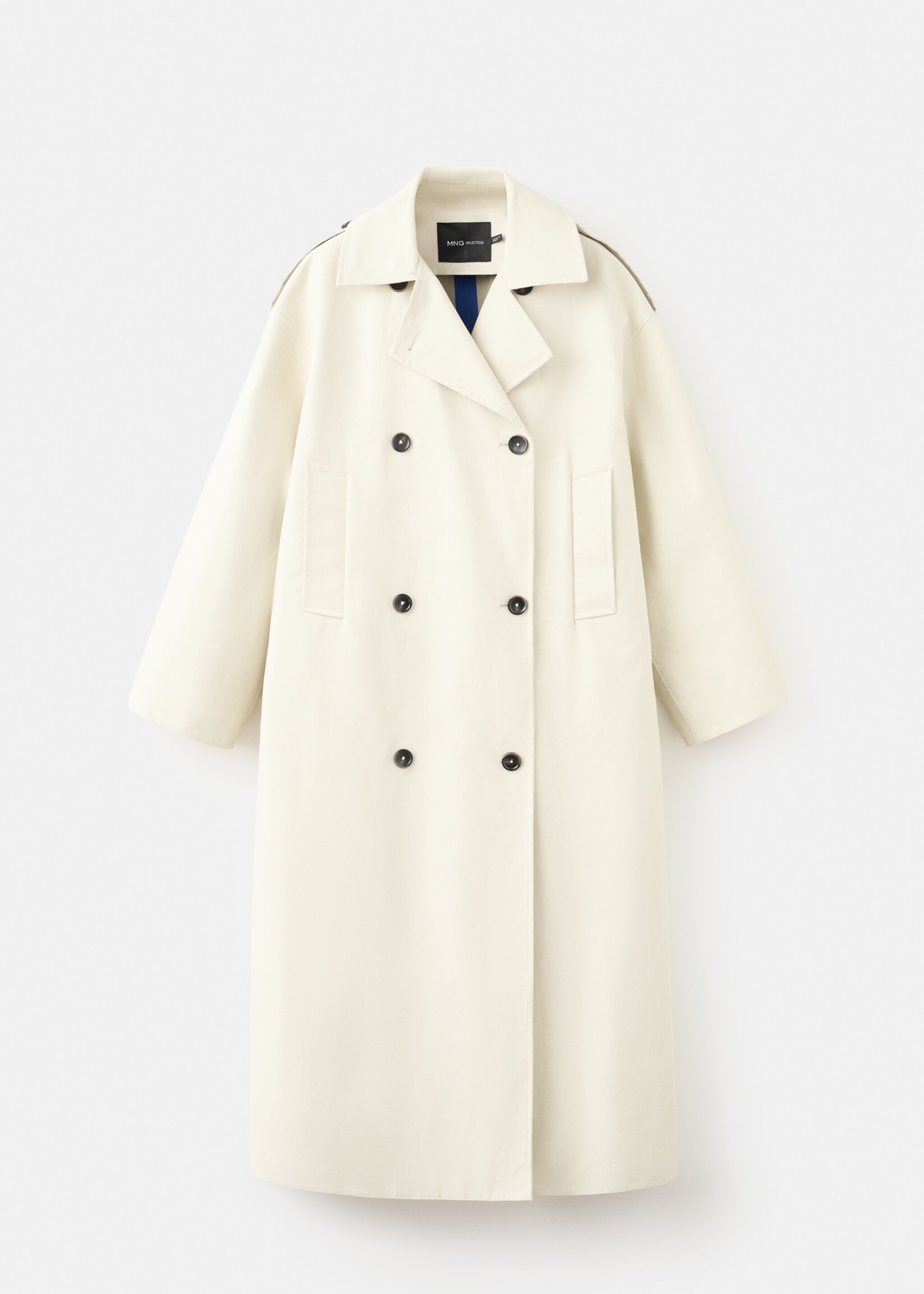 Funnel neck buckle trench - Article without model, Beige. Ref: 27057791-00.