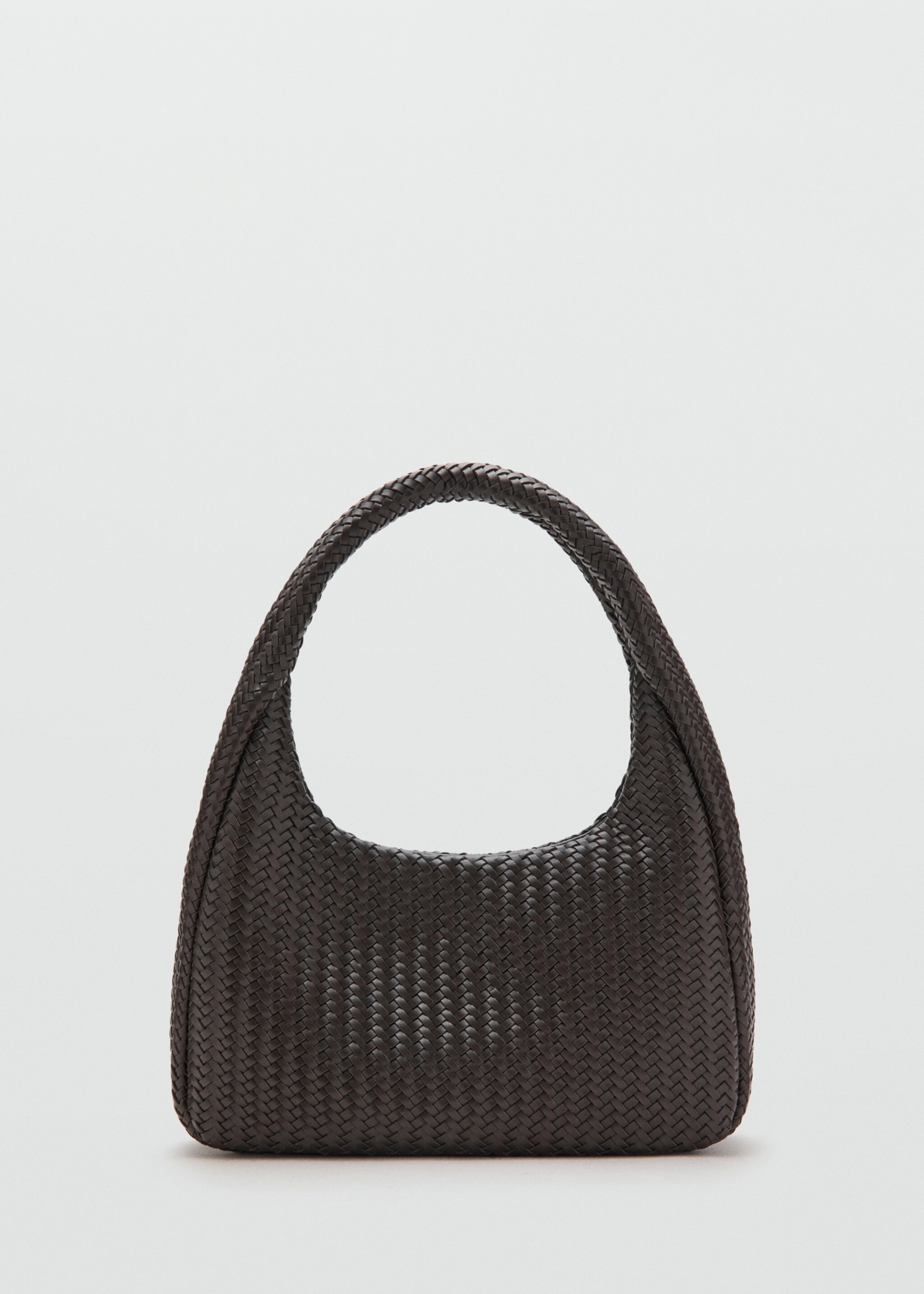 Braided shoulder bag - Article without model, Chocolate. Ref: 27057792-00.