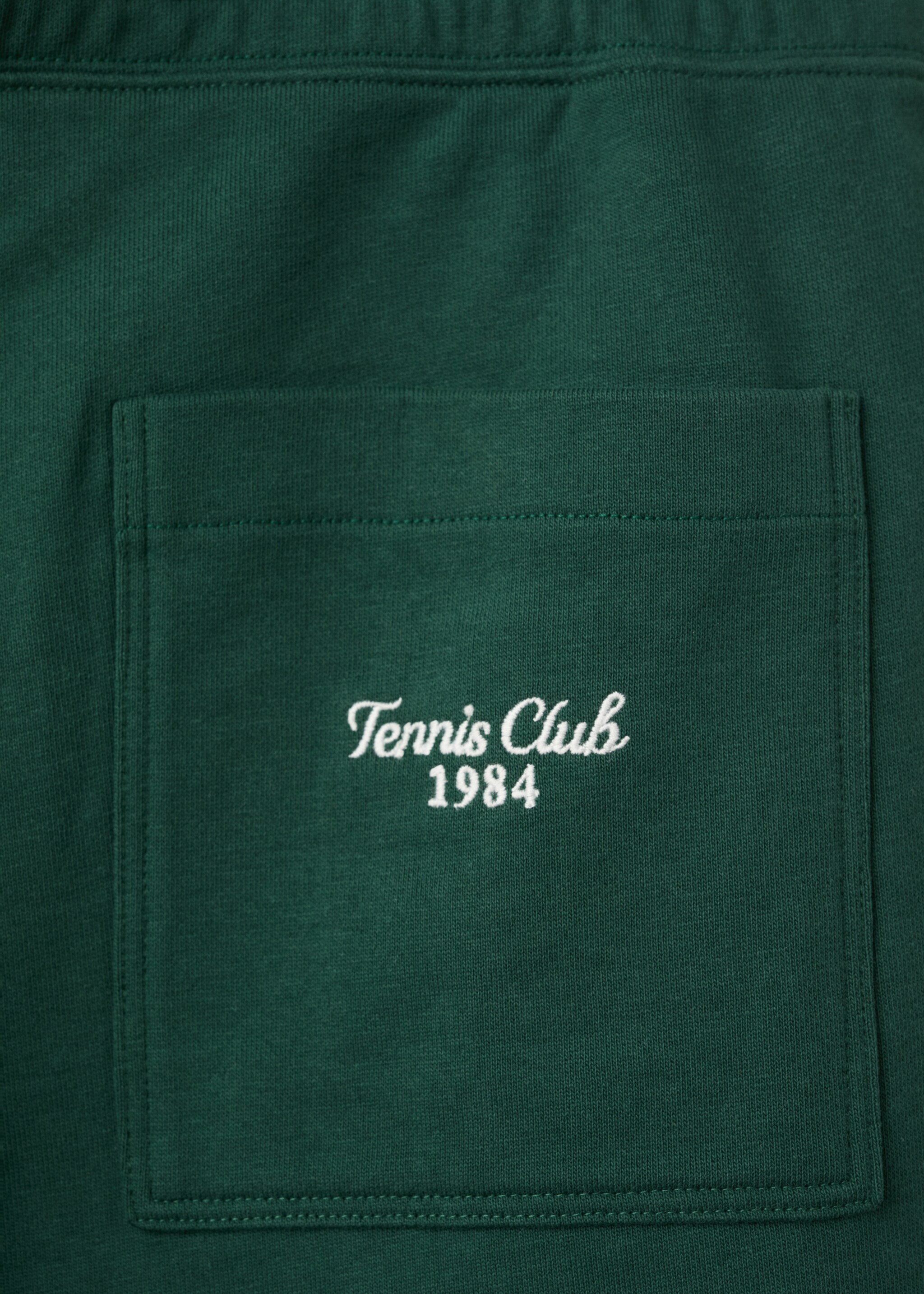 Bermuda 100 % coton cordon - Détail de l'article 8, Vert foncé. Ref: 27057793-00.