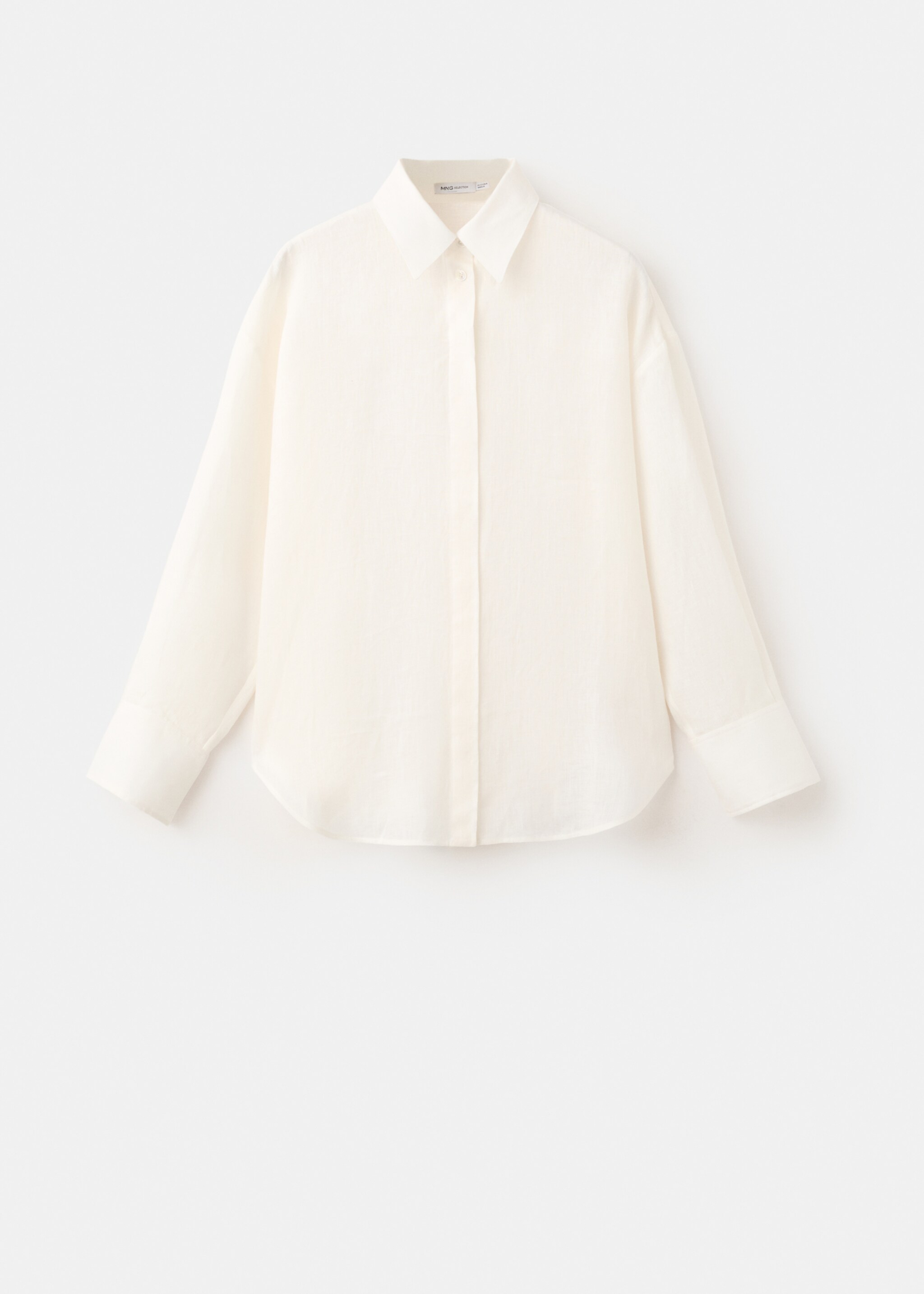 Blusa lino lazada - Artículo sin modelo, Blanco roto. Ref: 27057794-00.