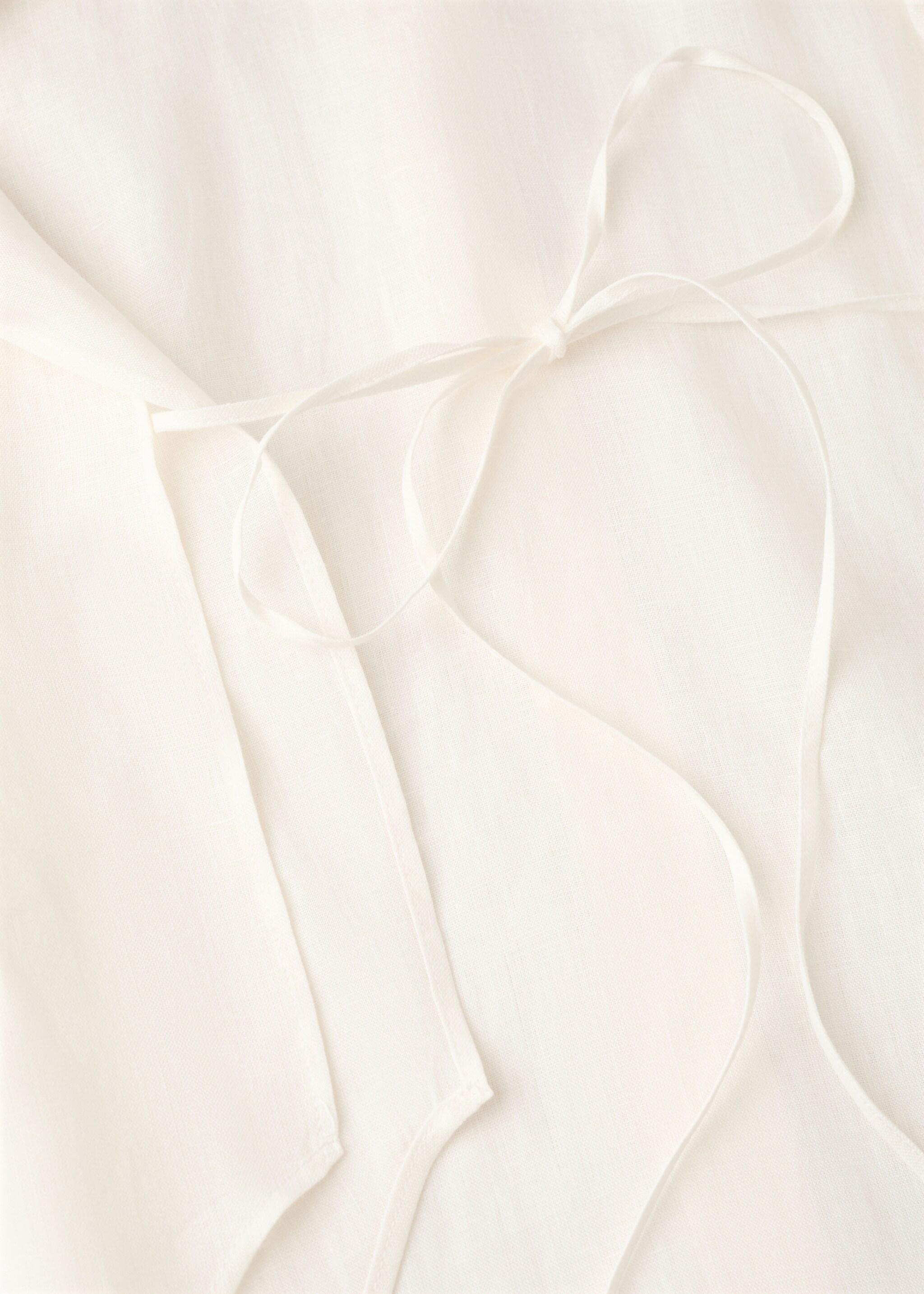 Blusa lino lazada - Detalle del artículo 0, Blanco roto. Ref: 27057794-00.