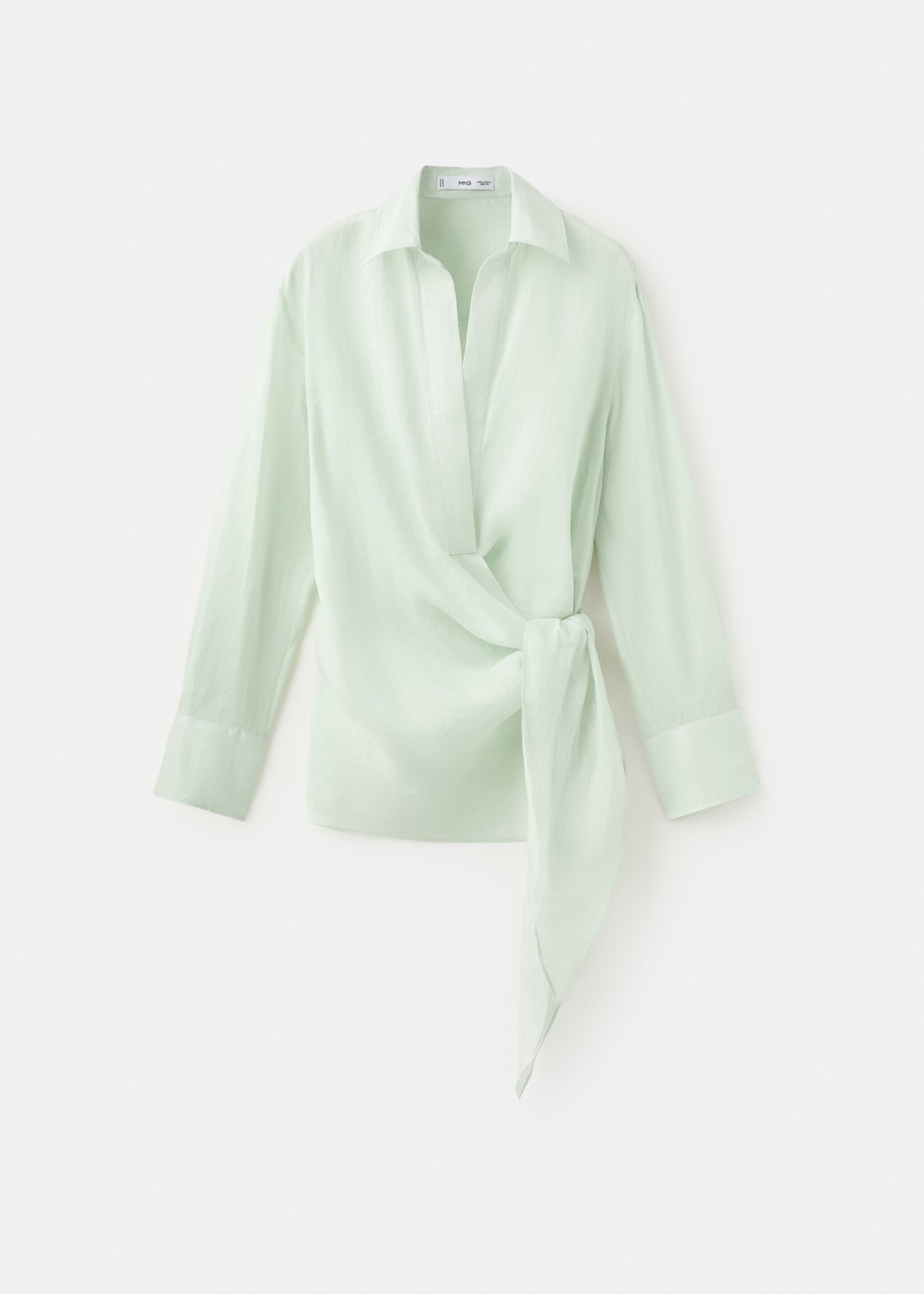 Camisa 100% ramio cruzada - Artículo sin modelo, Verde. Ref: 27057795-00.