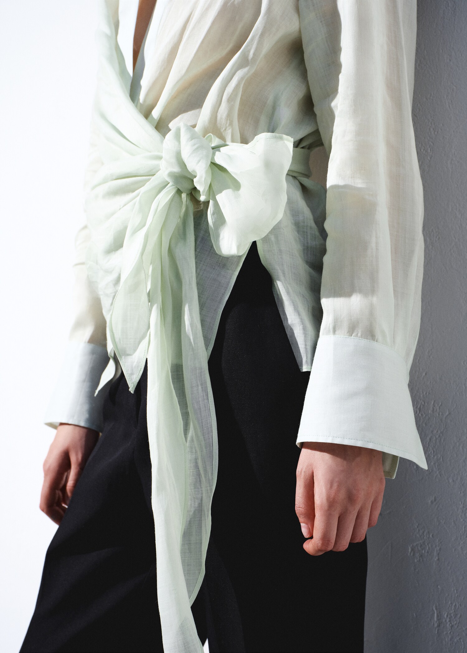 Camisa 100% ramio cruzada - Detalle del artículo 6