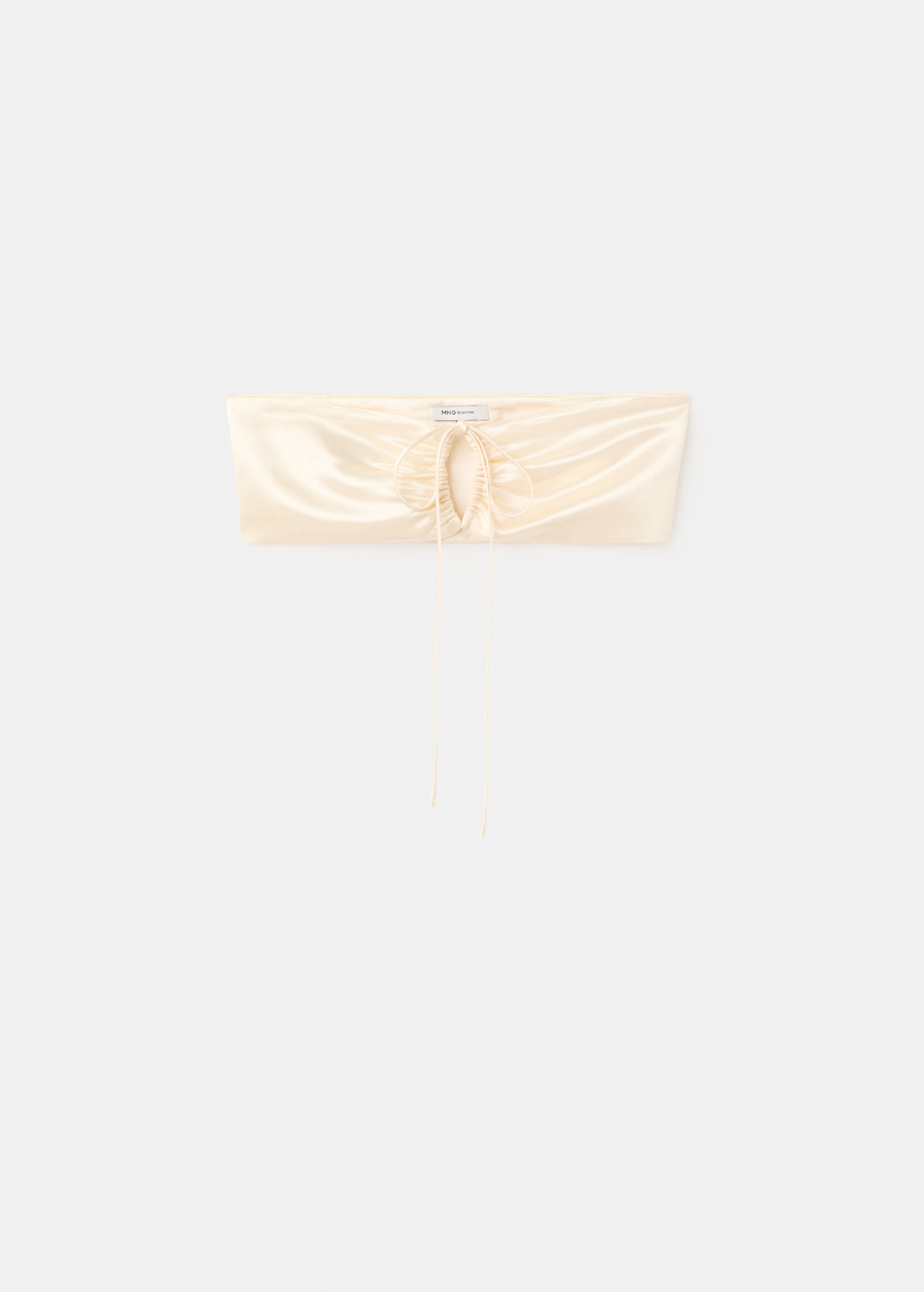 Satin bandeau top - Article without model