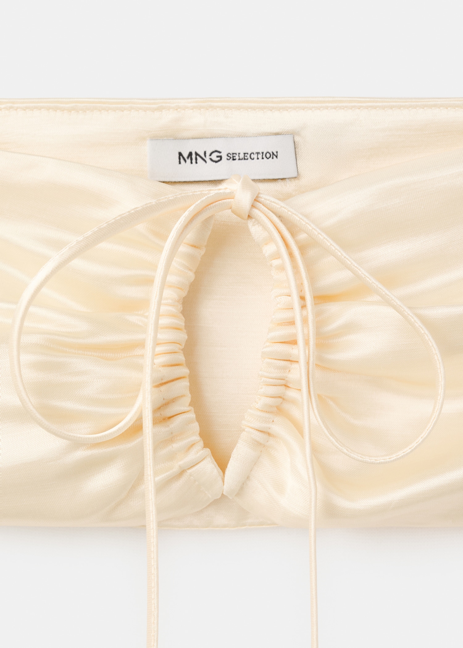 Satin bandeau top - Details of the article 0