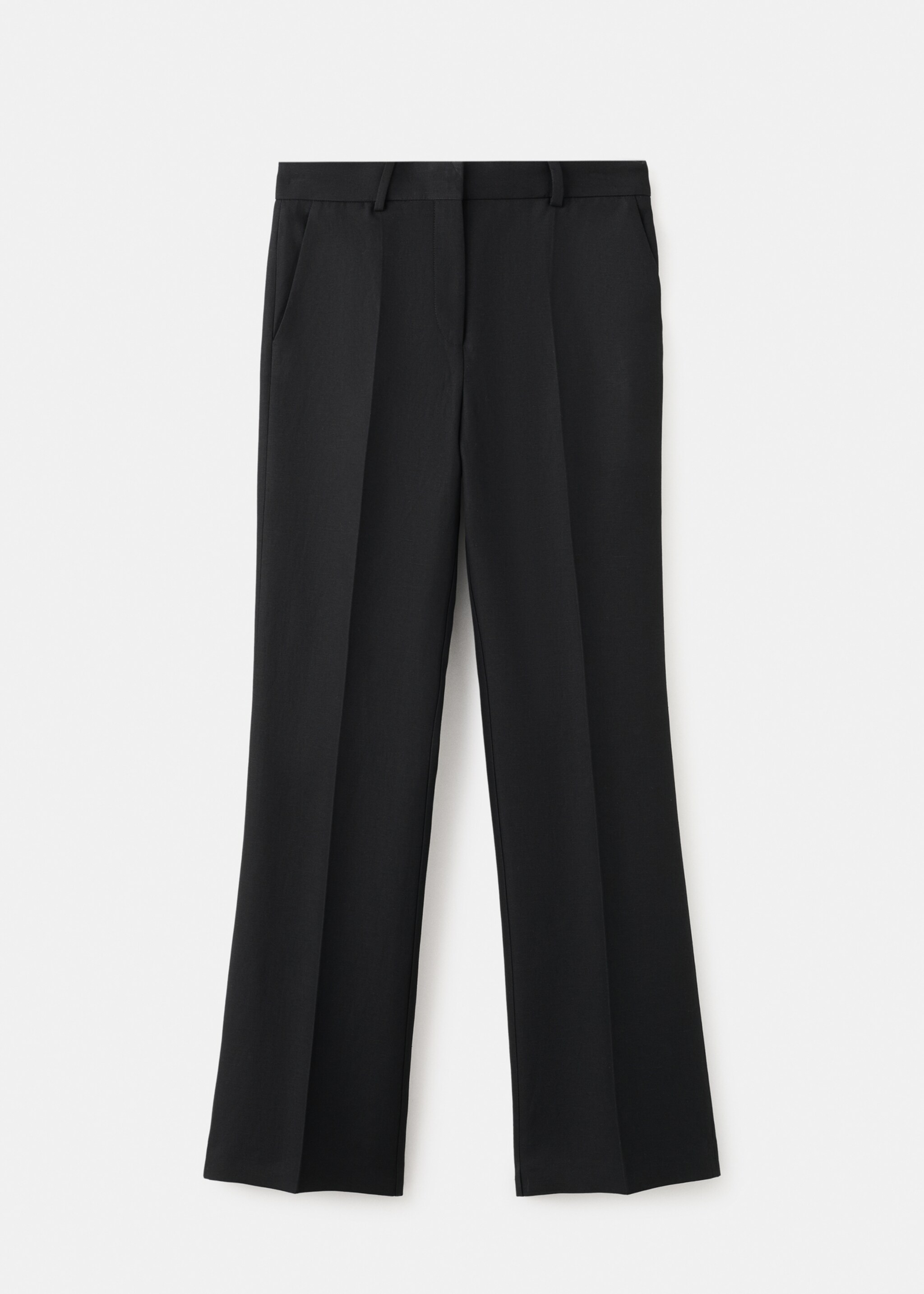 Straight-fit suit trousers - Article without model, Black. Ref: 27057799-00.
