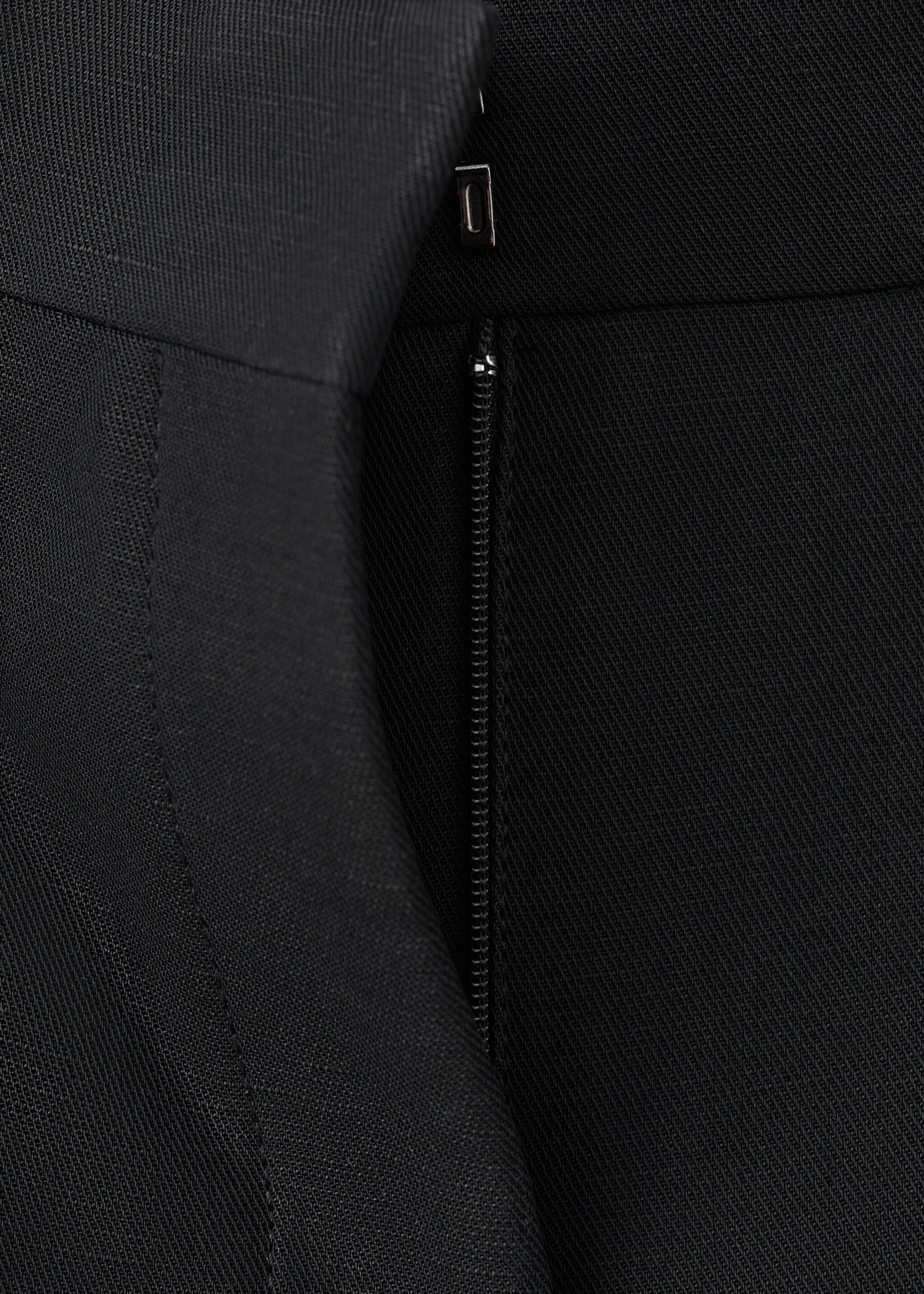 Straight-fit suit trousers - Details of the article 0, Black. Ref: 27057799-00.