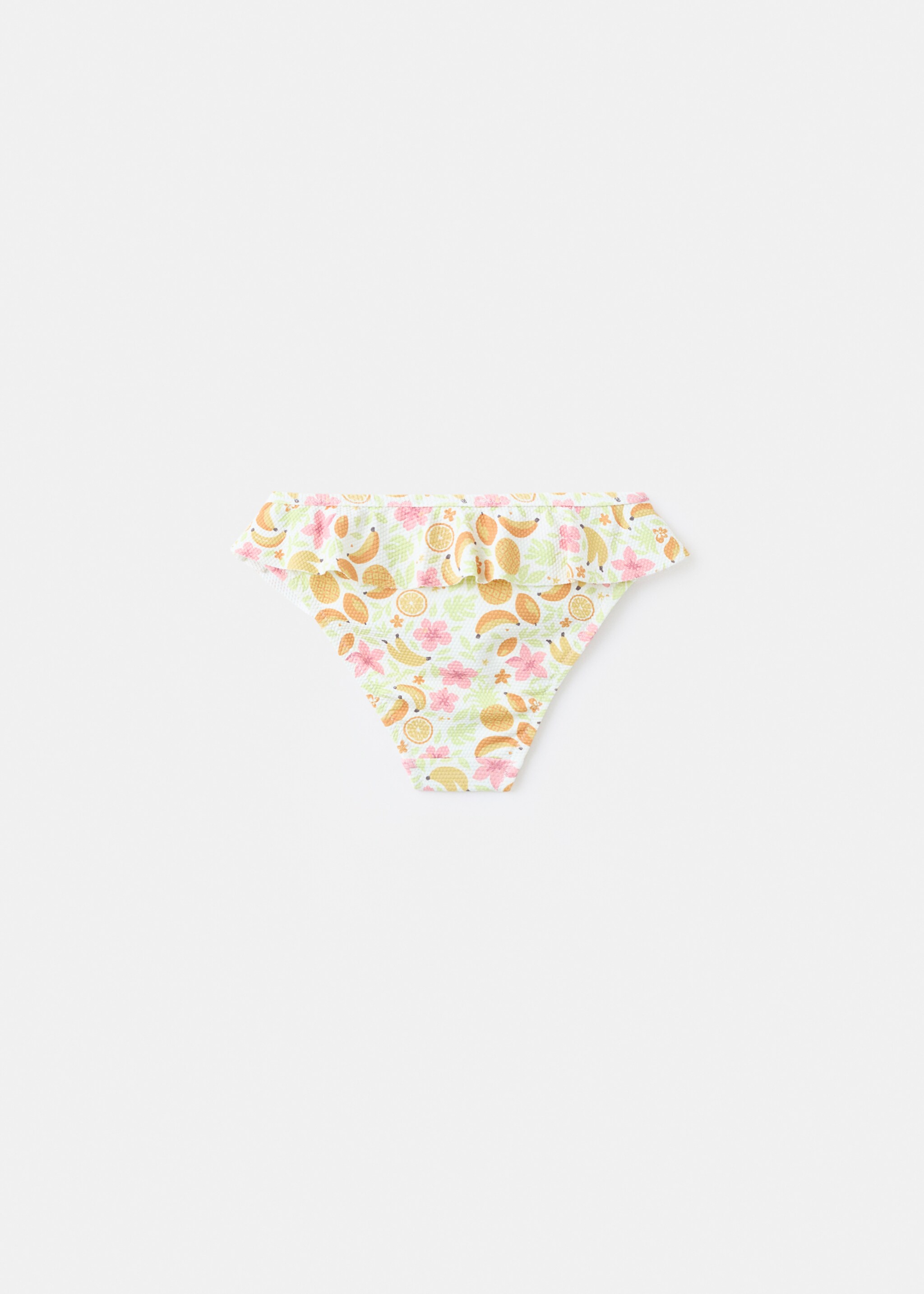 Braguita bikini estampada - Reverso del artículo, Crudo. Ref: 27057894-00.