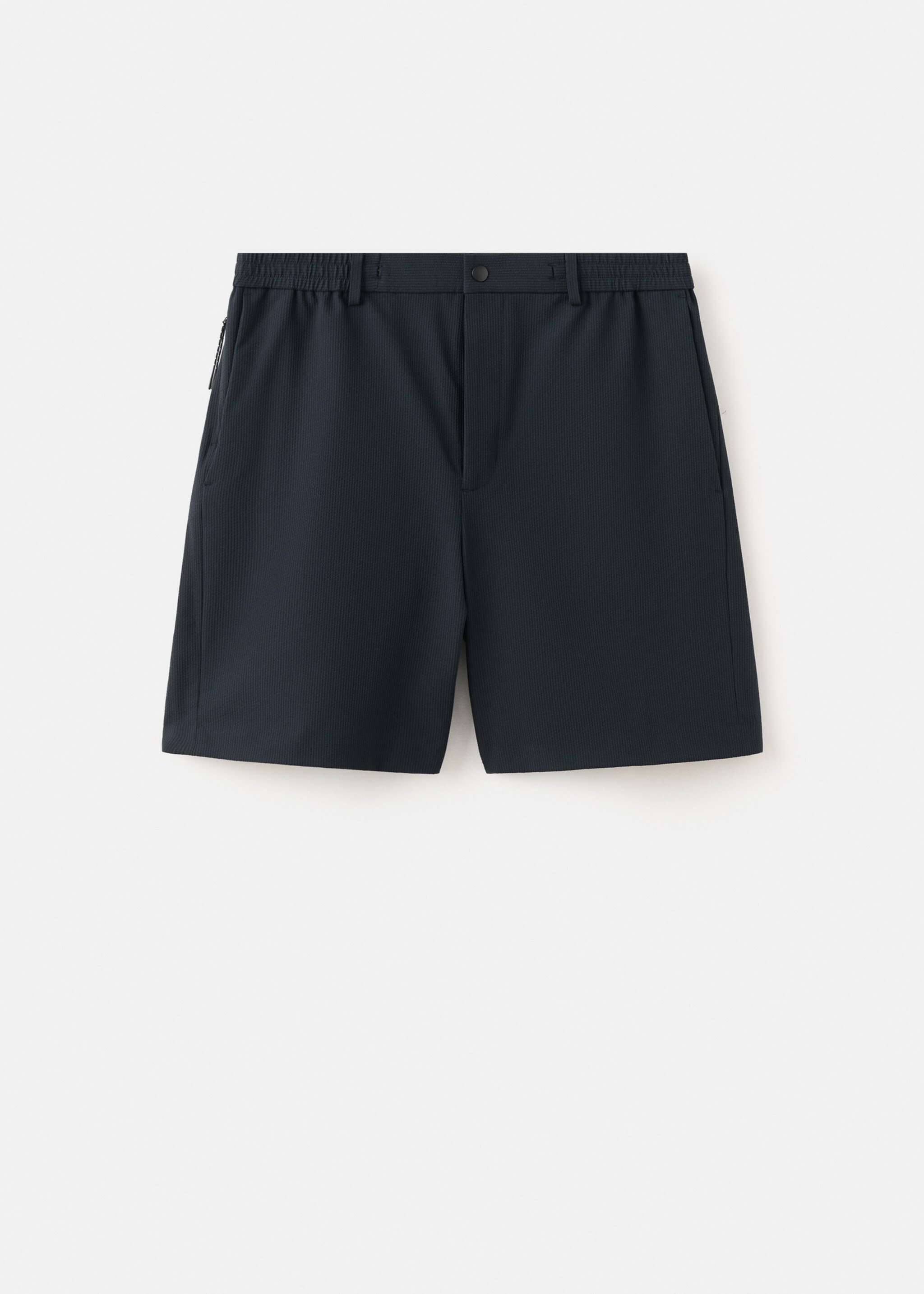 Comfort stretch water-repellent Bermuda - Article without model, Navy. Ref: 27057897-00.