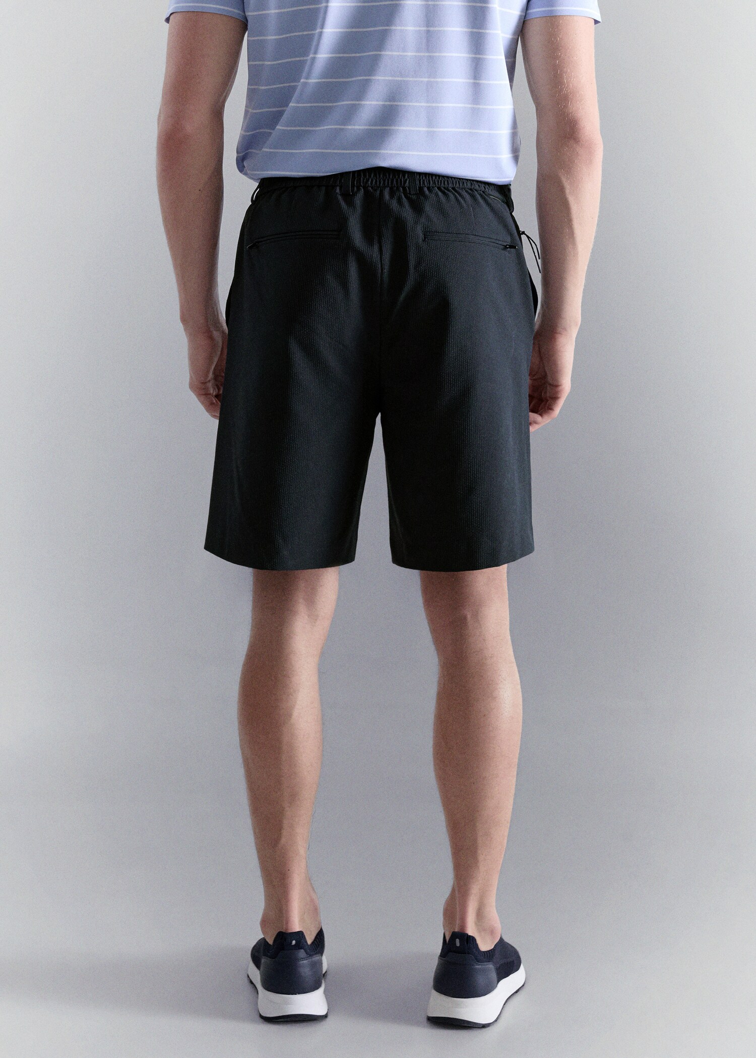 Comfort stretch water-repellent Bermuda - Reverse of the article